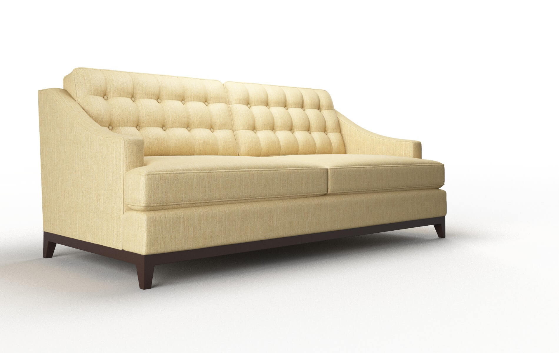 Geneva Malibu Maize Sofa espresso legs 2
