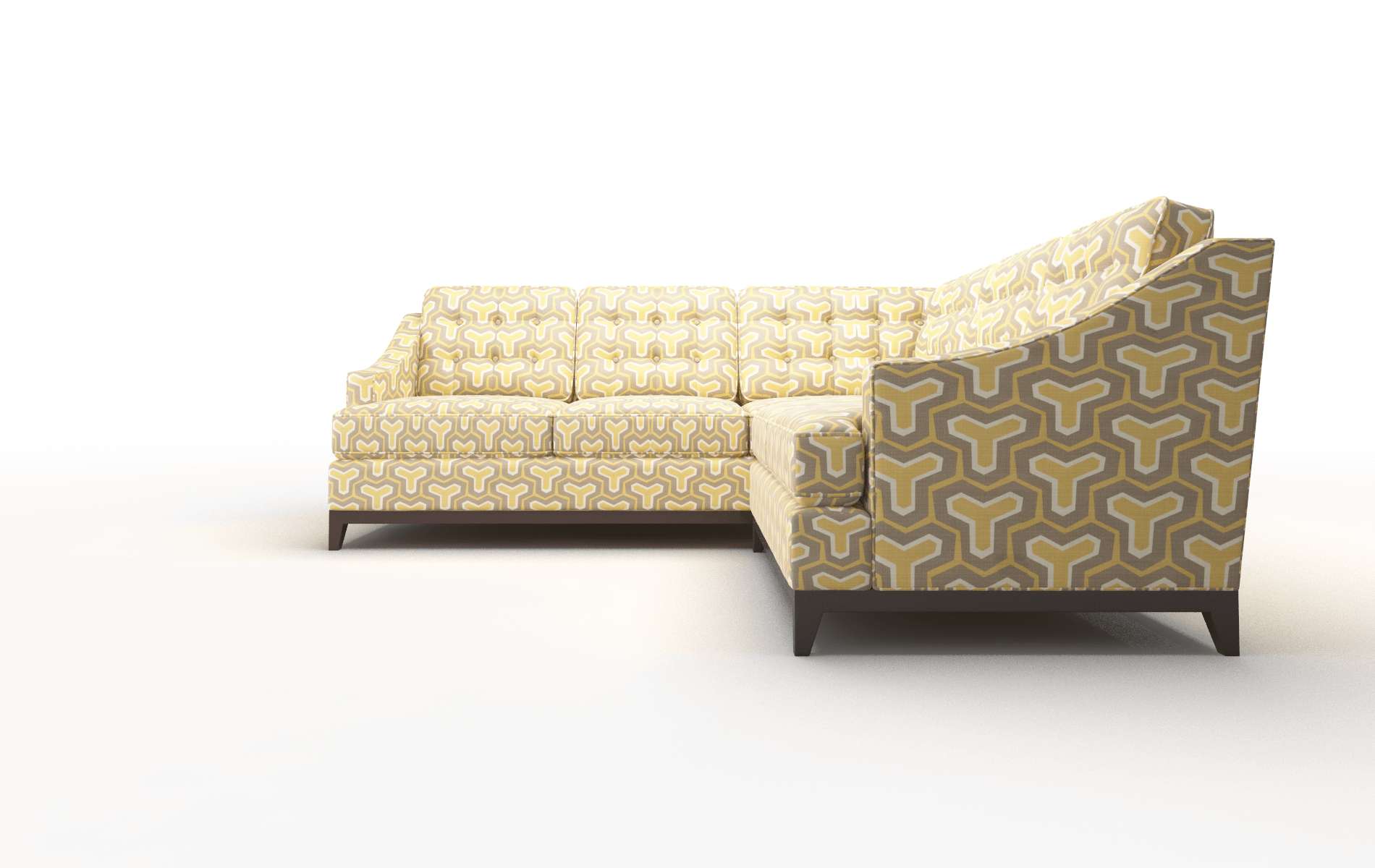 Geneva Merci Dijon Sectional espresso legs 5