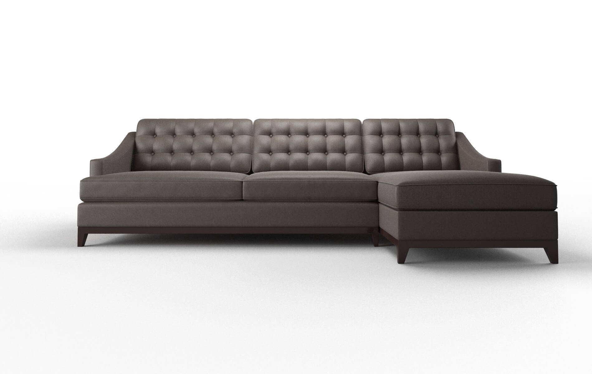 Geneva Naples graphite Panel Espresso Legs  1