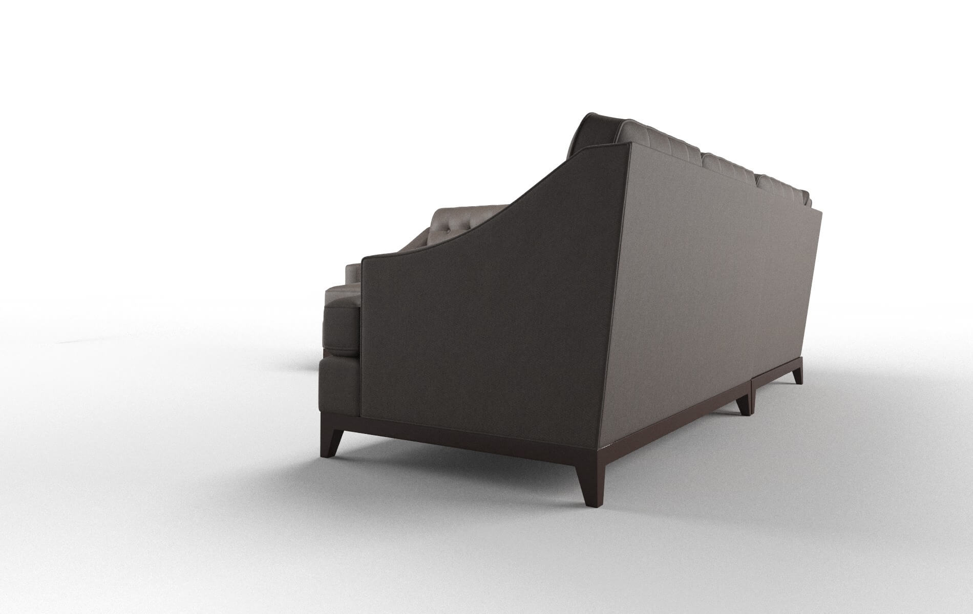 Geneva Naples Graphite Sectional espresso legs 4