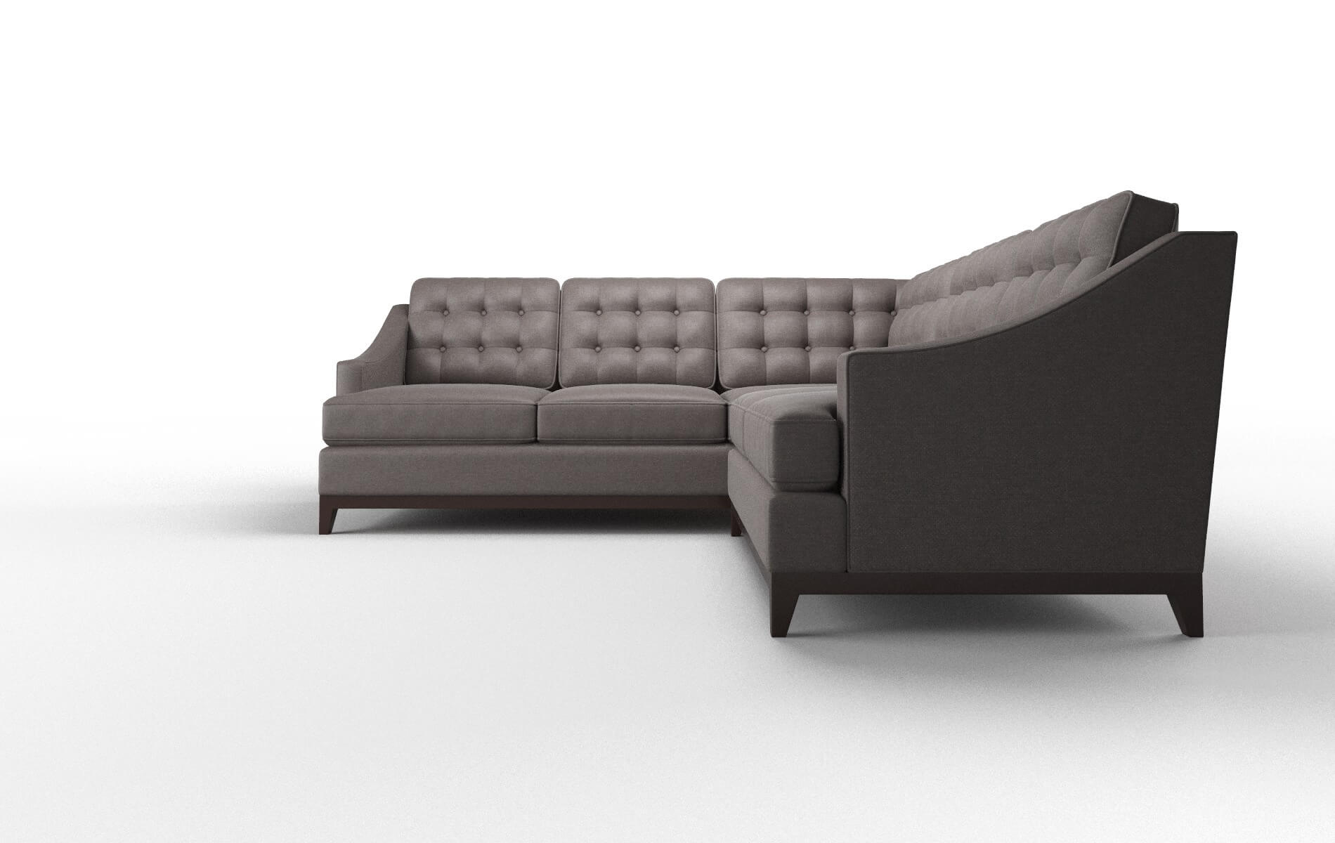 Geneva Oscar Chocolate Sectional espresso legs 5