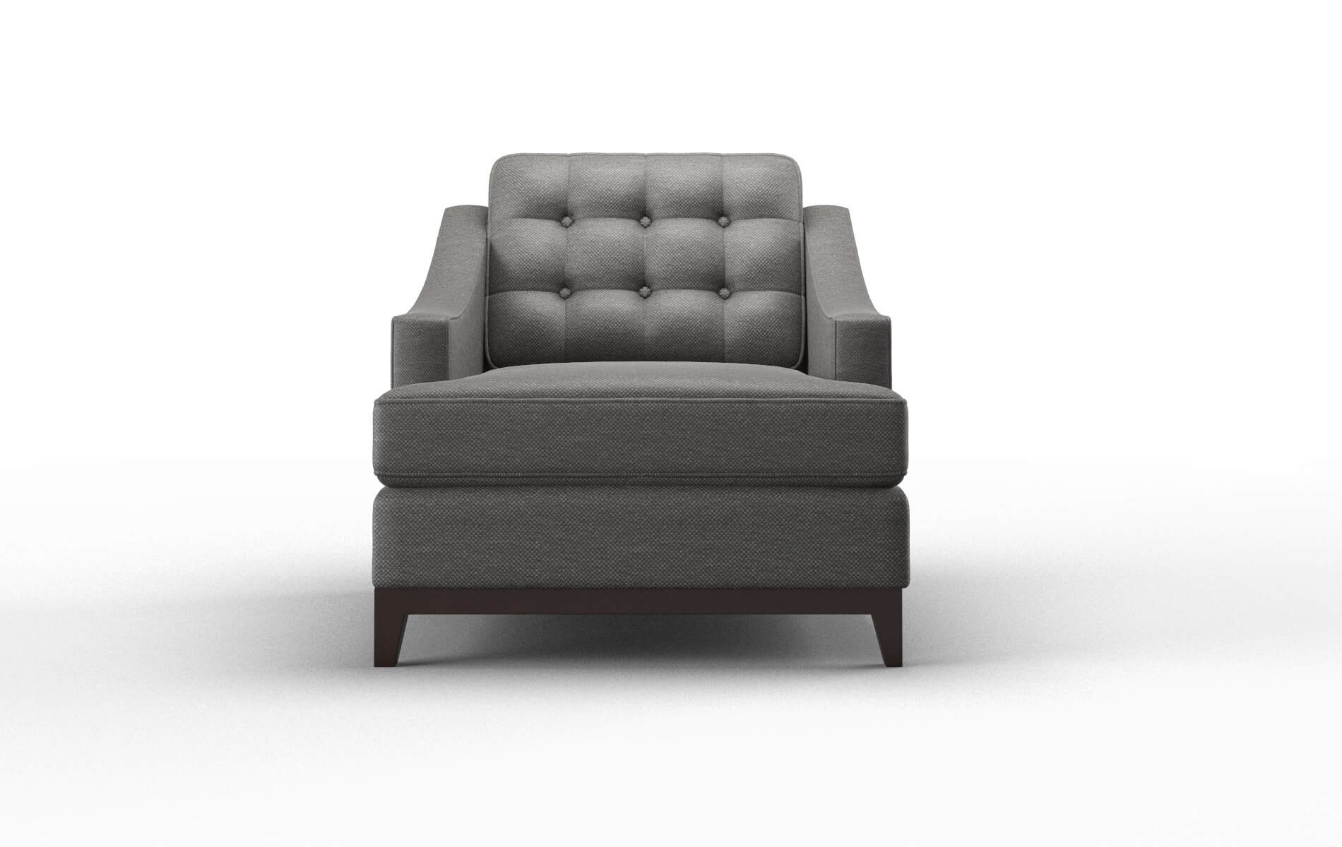 Geneva Oscar Grey Chair espresso legs 1