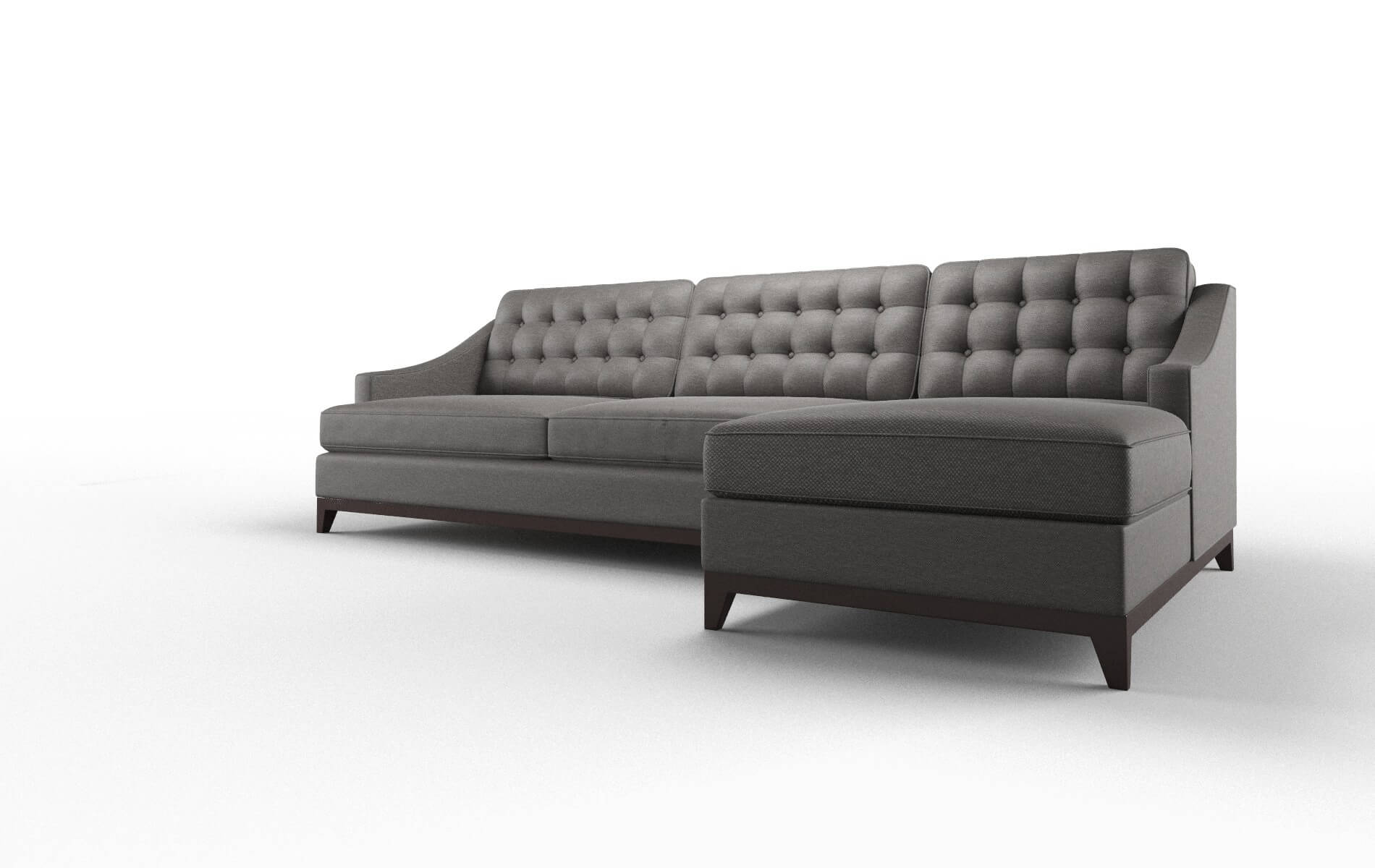 Geneva Oscar Grey Panel espresso legs 4
