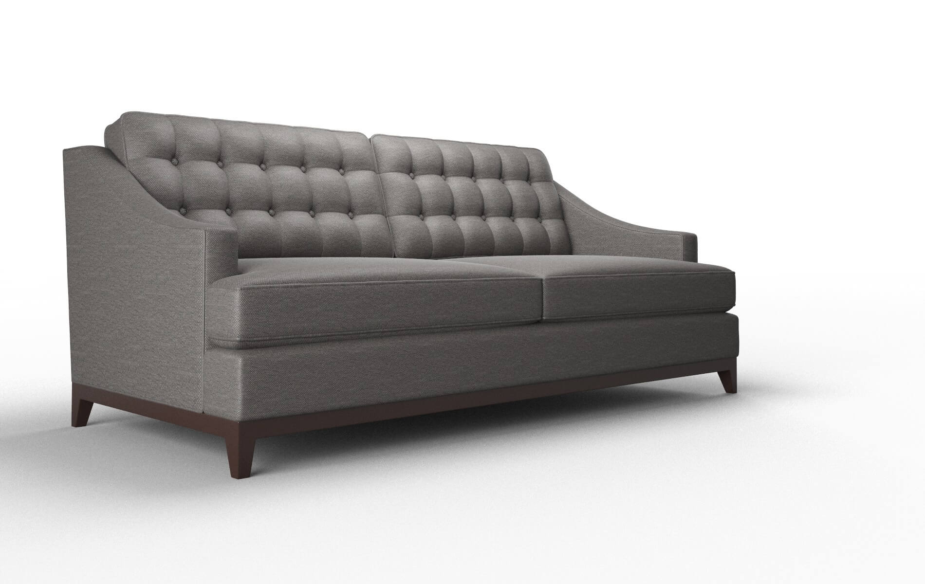 Geneva Oscar Grey Sofa espresso legs 2