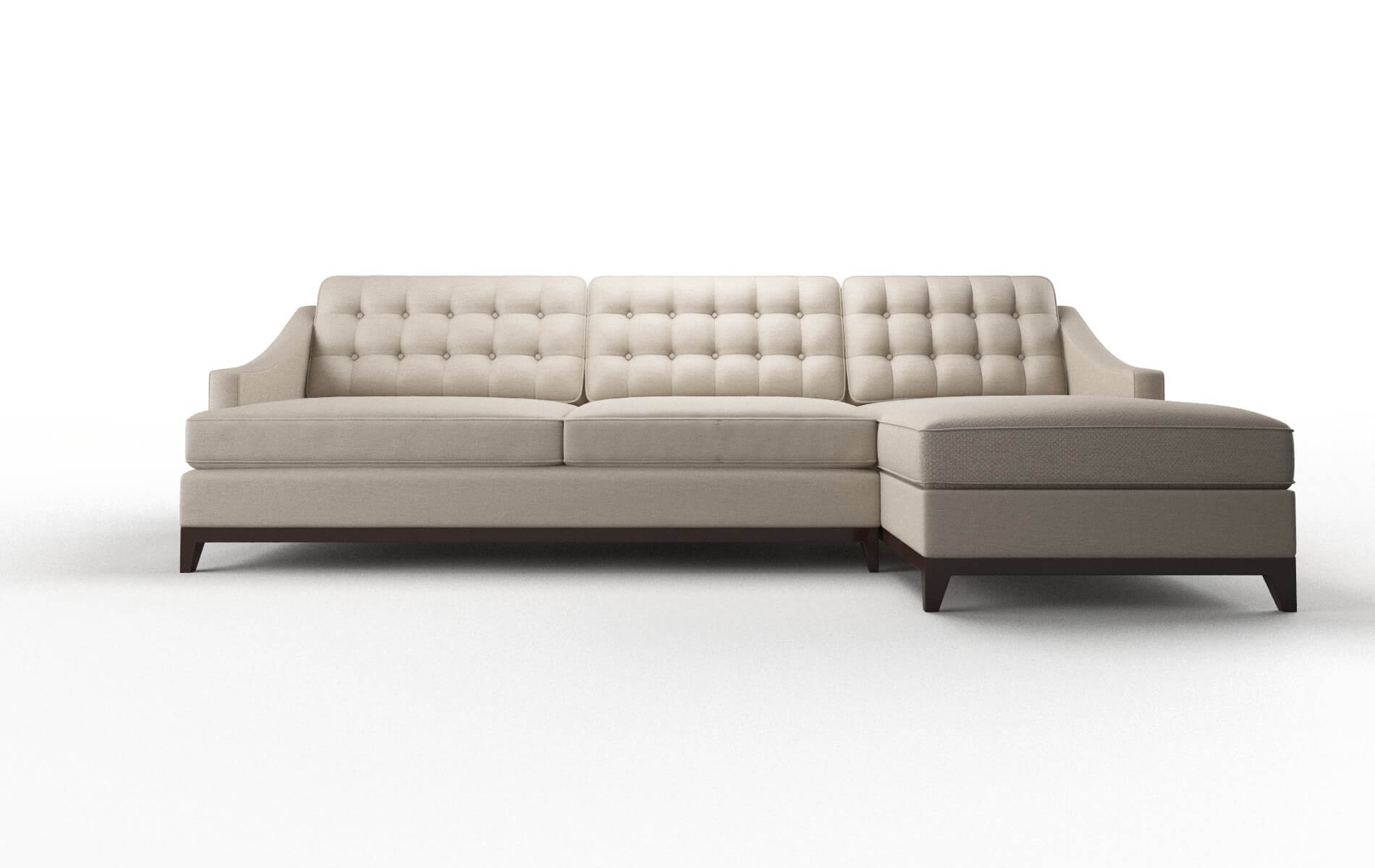 Geneva Oscar linen Panel Espresso Legs  1