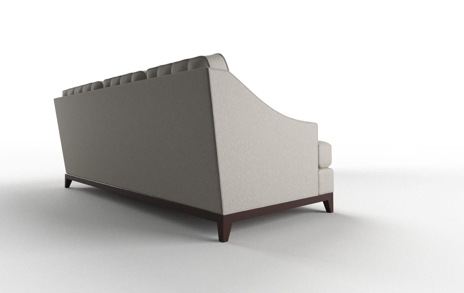 Geneva Oscar Silver Sectional espresso legs 3