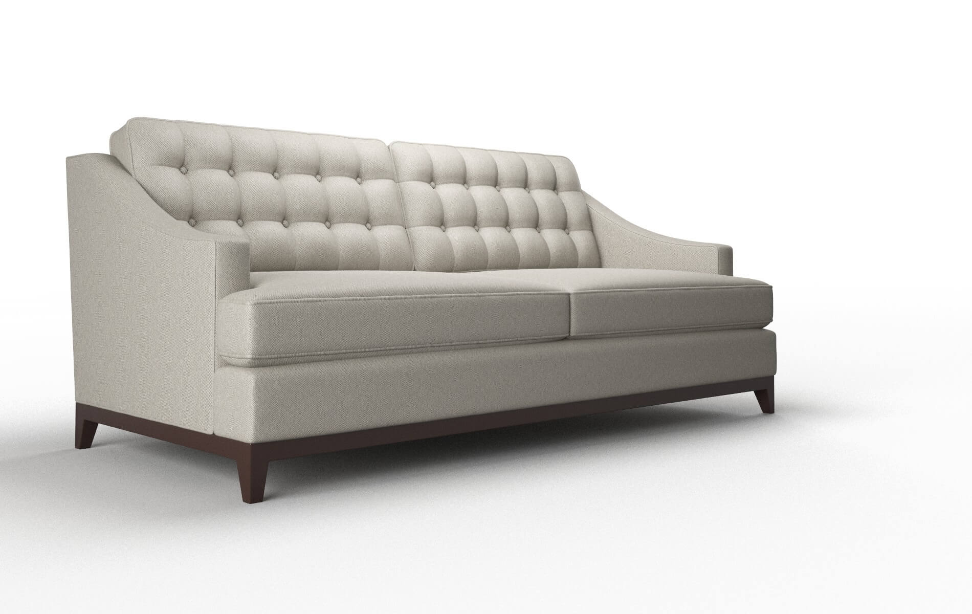 Geneva Oscar Silver Sofa espresso legs 2