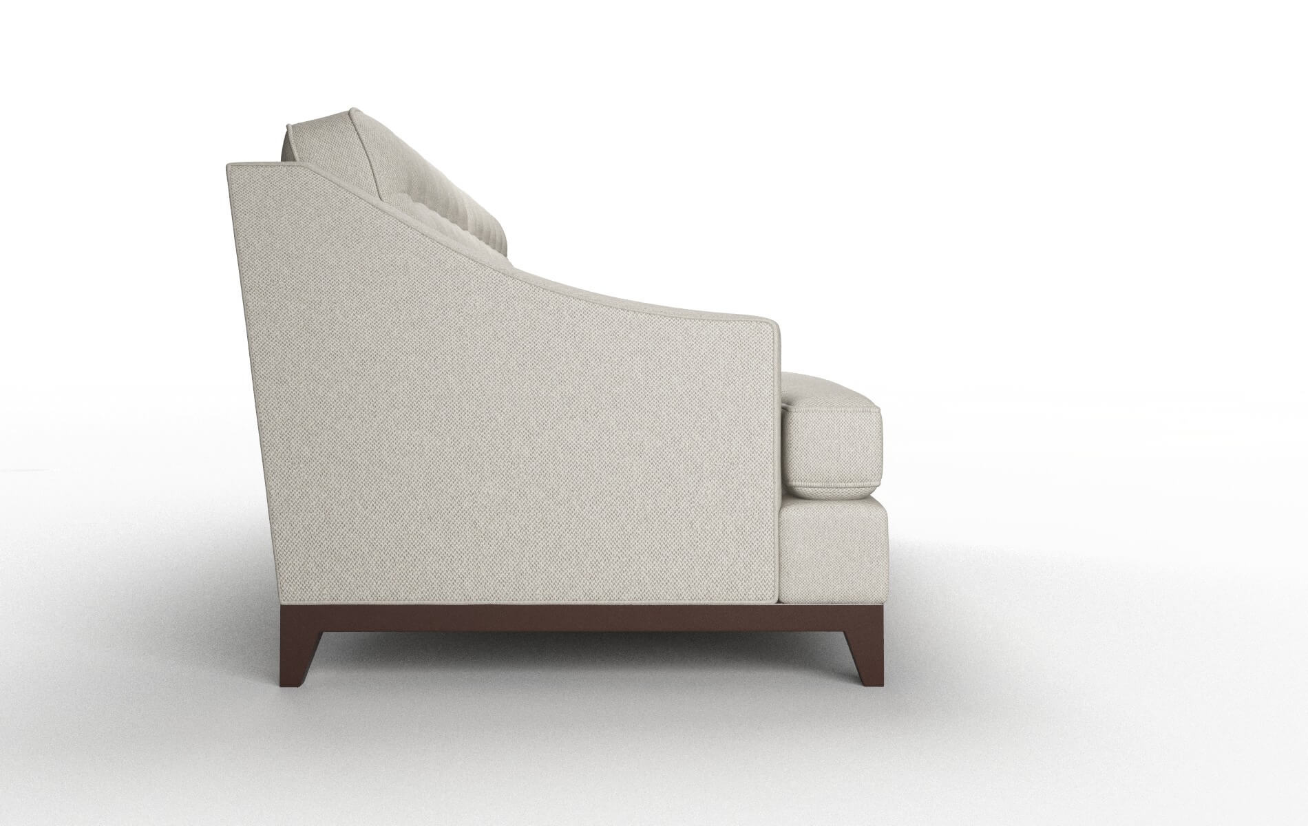 Geneva Oscar Silver Sofa espresso legs 3