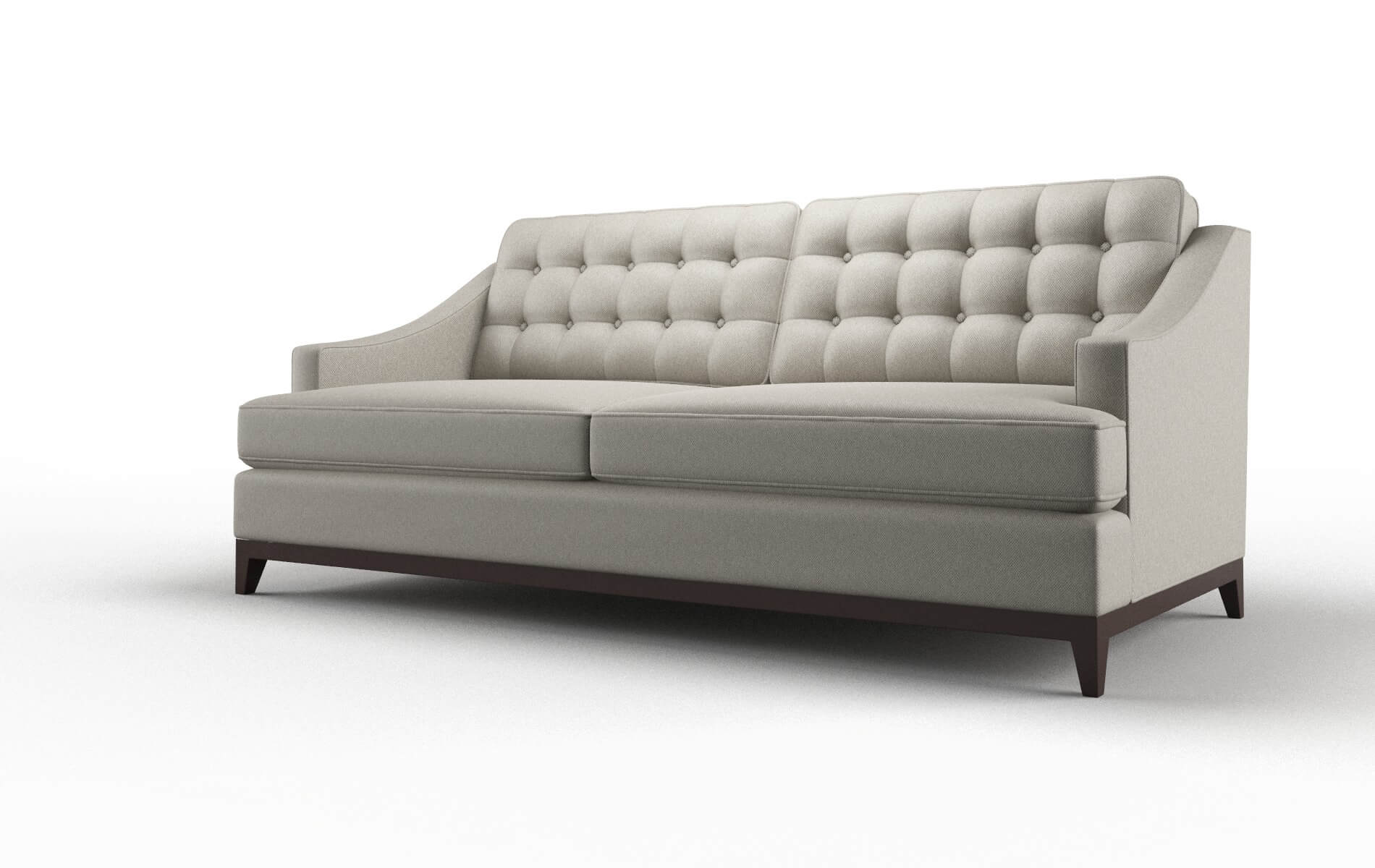 Geneva Oscar Silver Sofa espresso legs 5