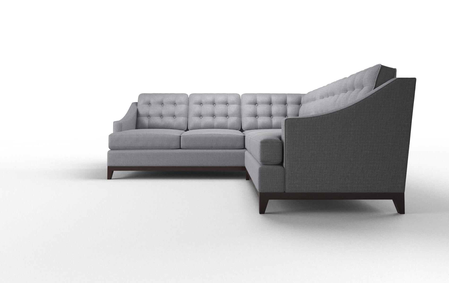 Geneva Parker Ash Sectional espresso legs 5