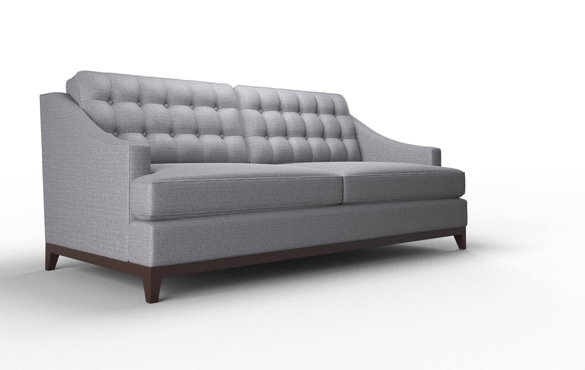 Geneva Parker Ash Sofa espresso legs 2