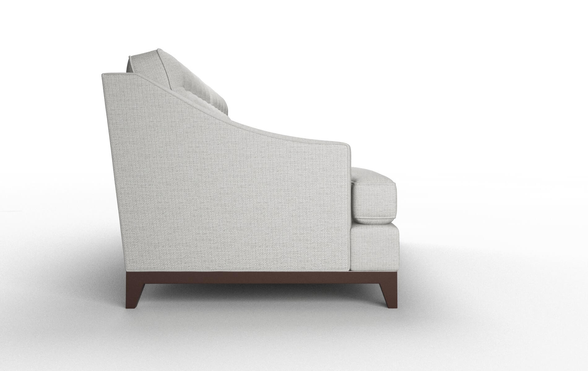 Geneva Parker Silver Sofa espresso legs 3