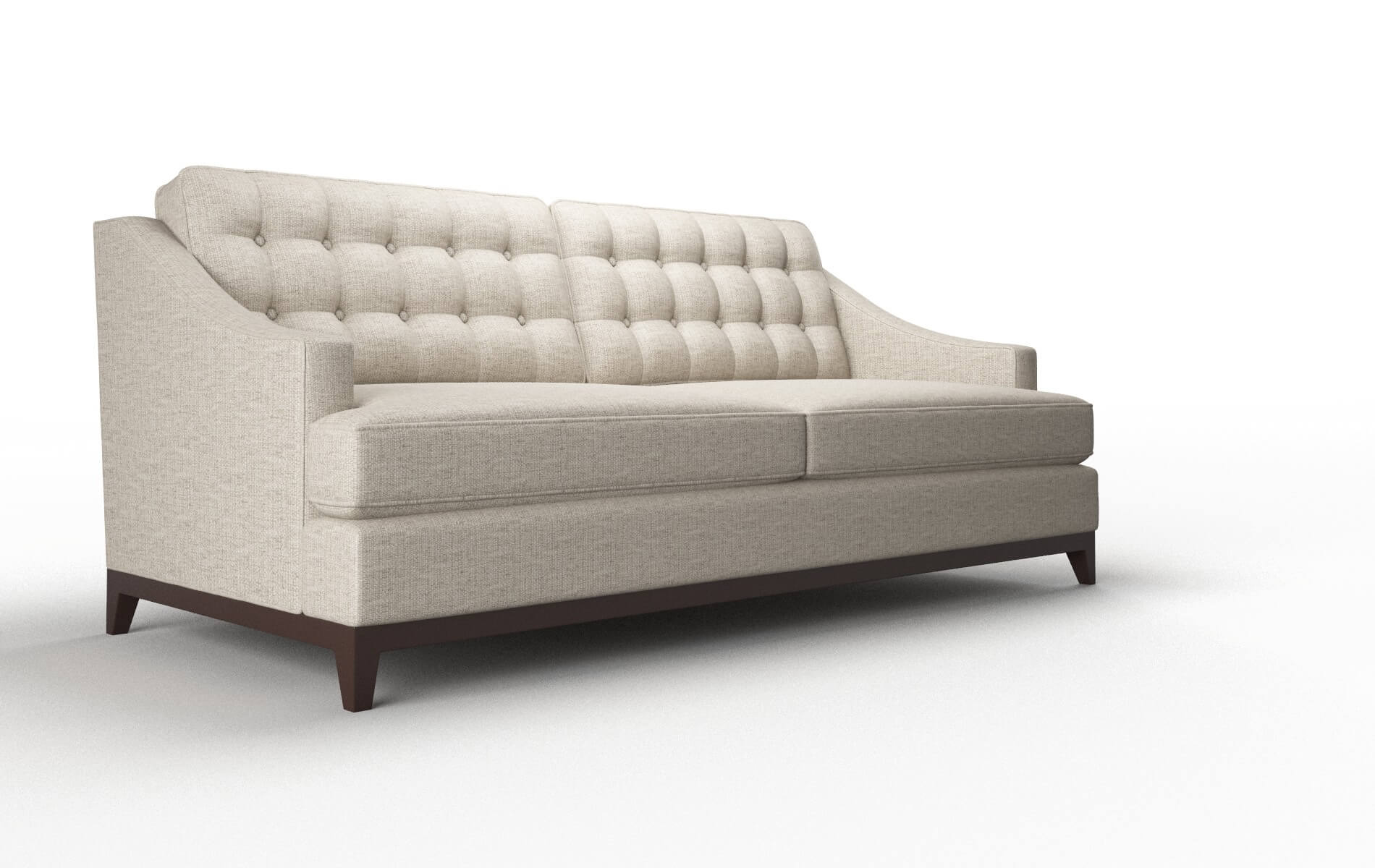 Geneva Parker Wheat Sofa espresso legs 2