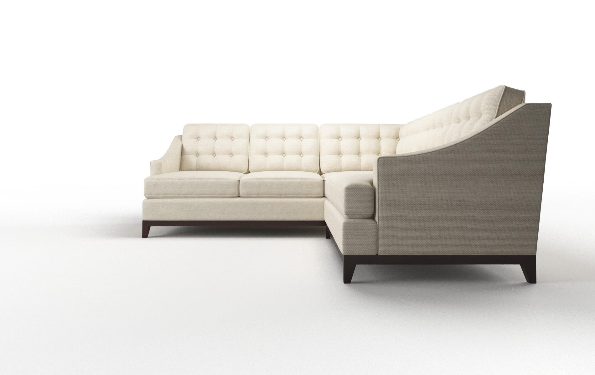 Geneva Phoenix Birch Sectional espresso legs 5