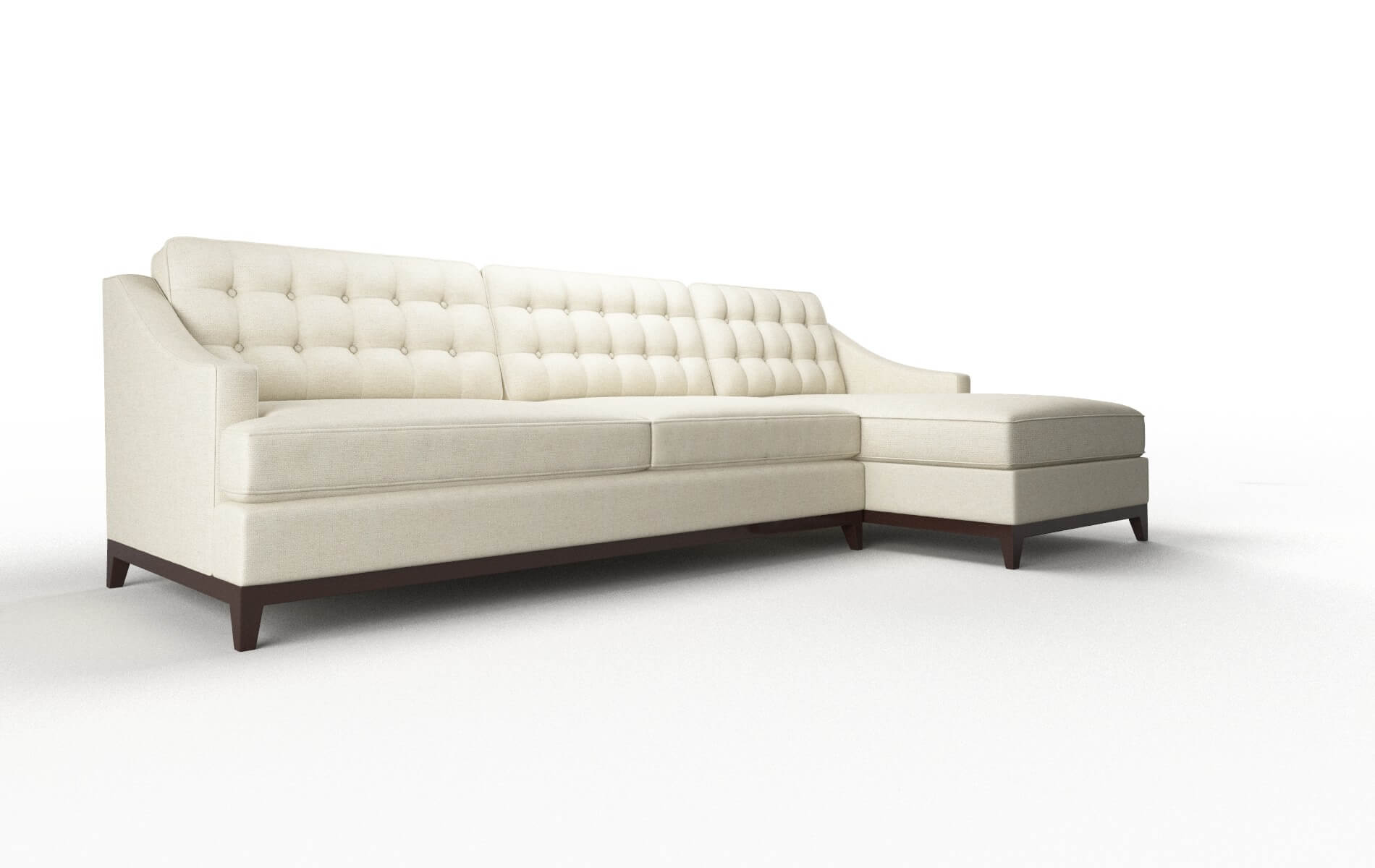 Geneva Phoenix Ivory Panel espresso legs 2