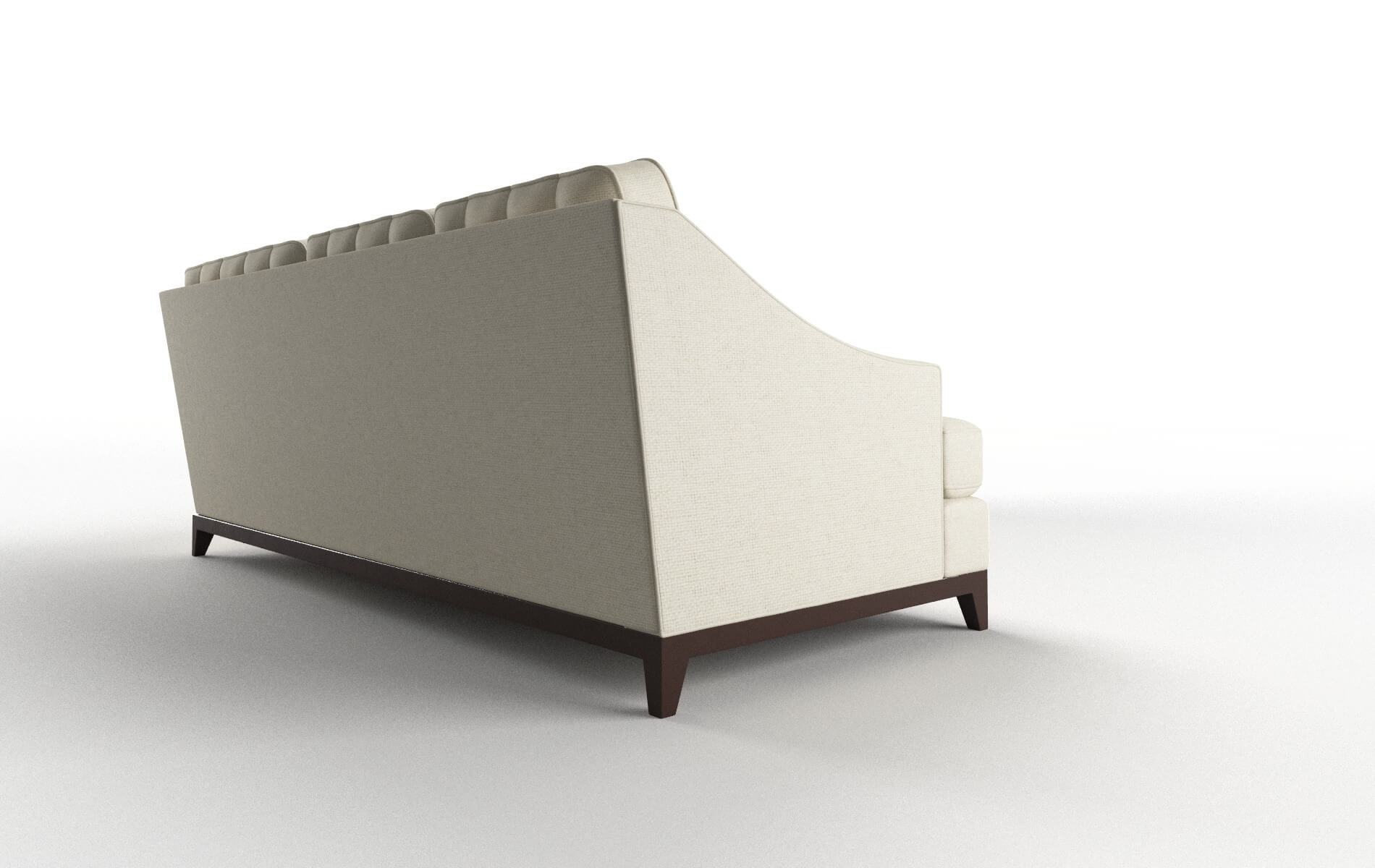 Geneva Phoenix Ivory Sectional espresso legs 3