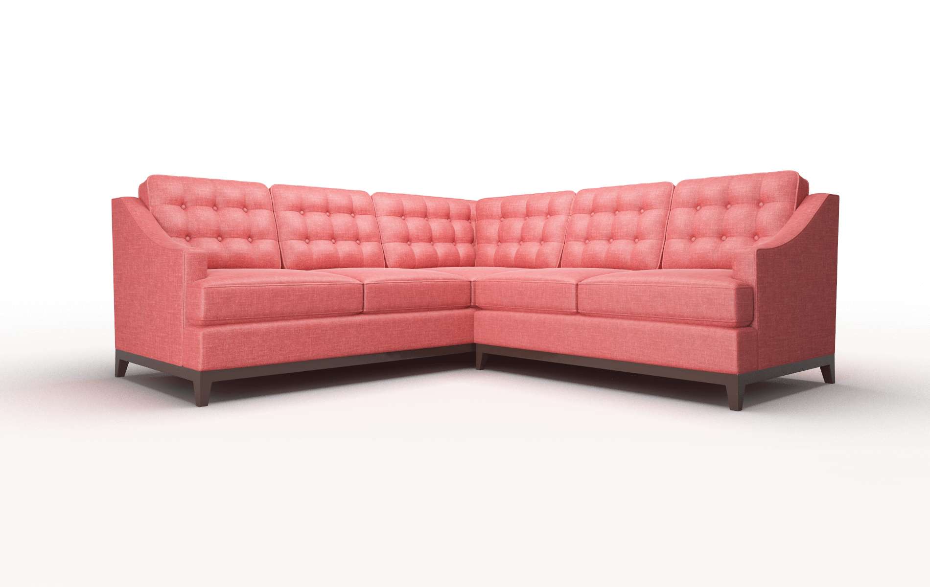 Geneva Portland Berry Sectional espresso legs 1