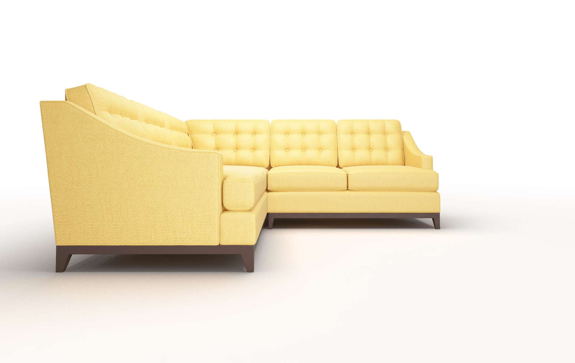 Geneva Portland Dijon Sectional espresso legs 2