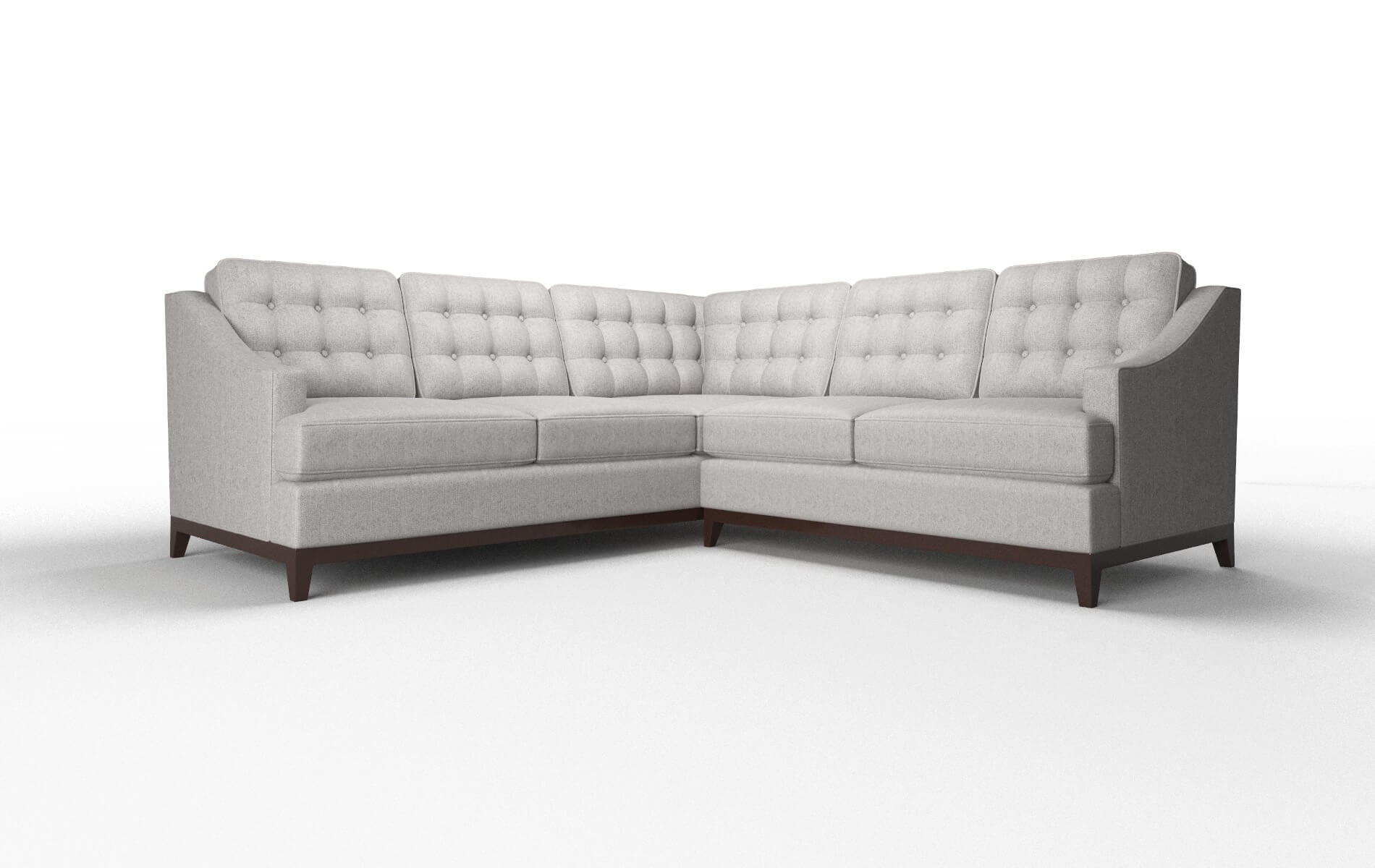 Geneva Prime Ash Sectional espresso legs 1