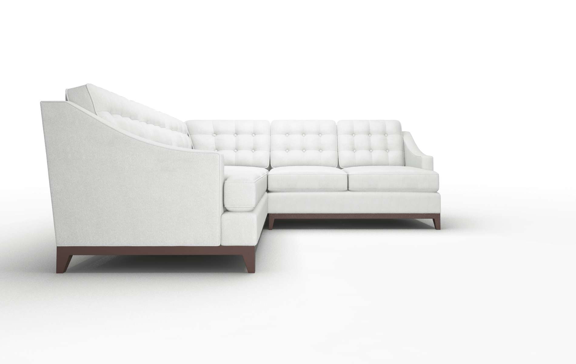Geneva Prisma Steam Sectional espresso legs 2