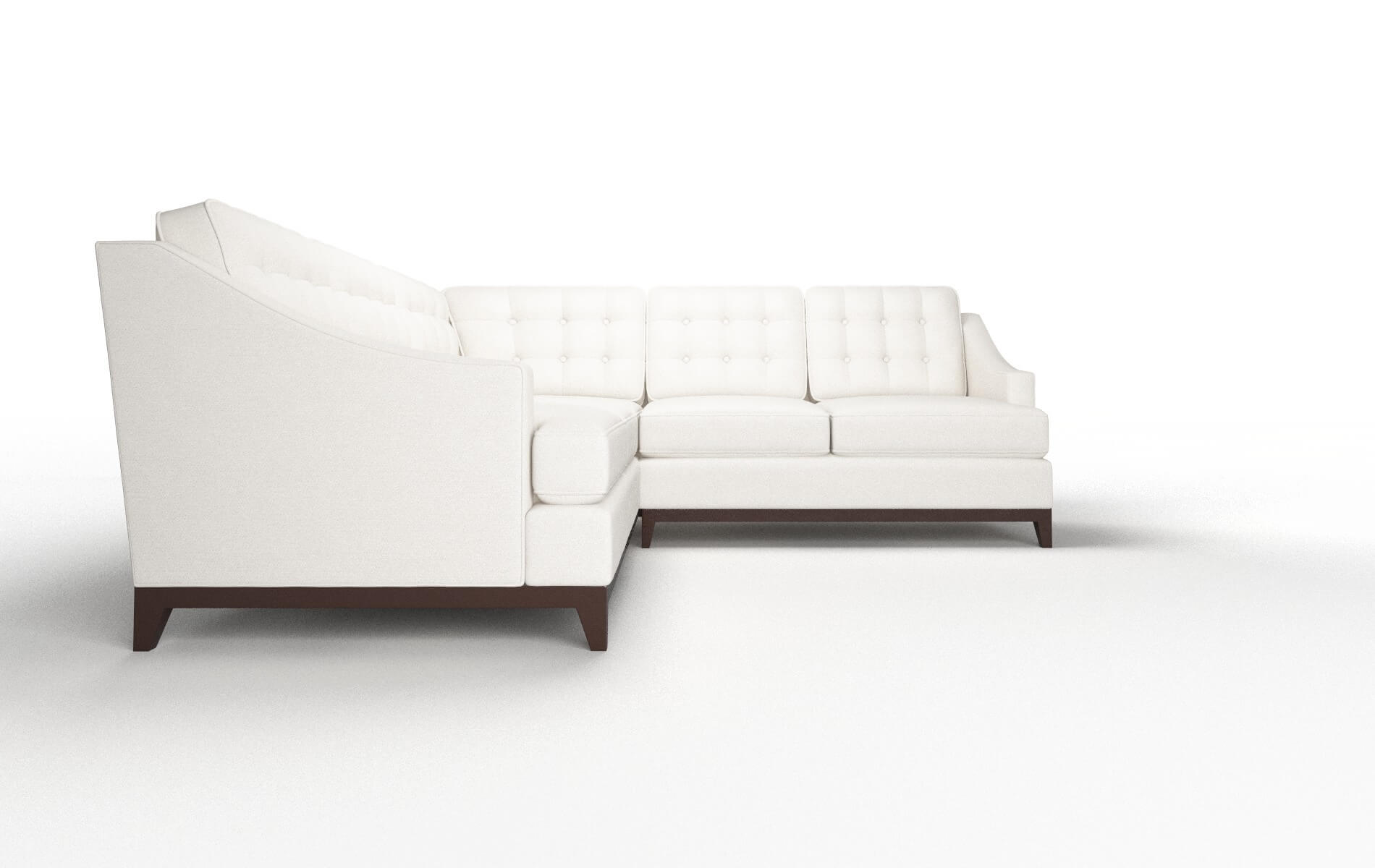 Geneva Redondo Pearl Sectional espresso legs 2
