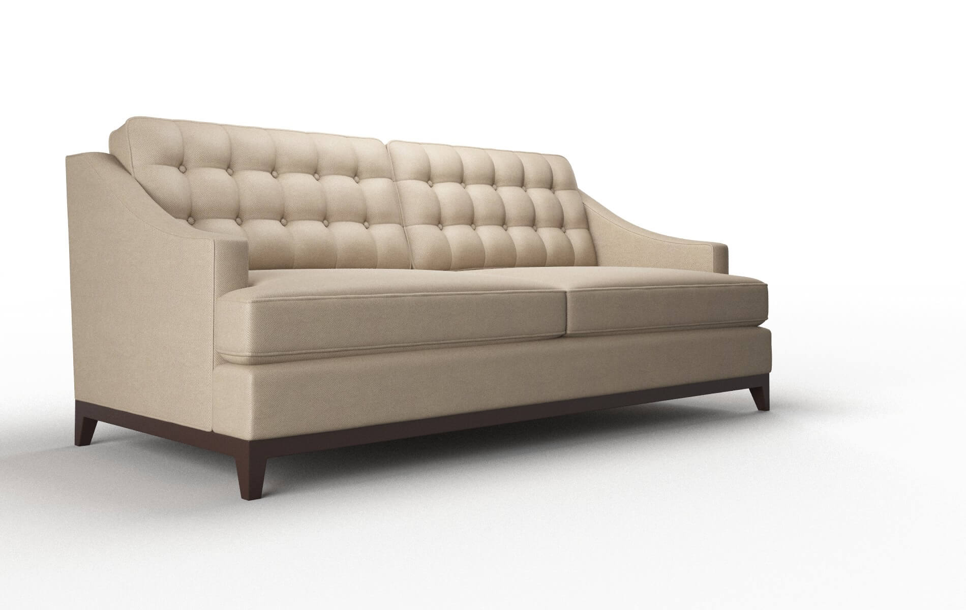 Geneva Rocket Cappuccino Sofa espresso legs 2