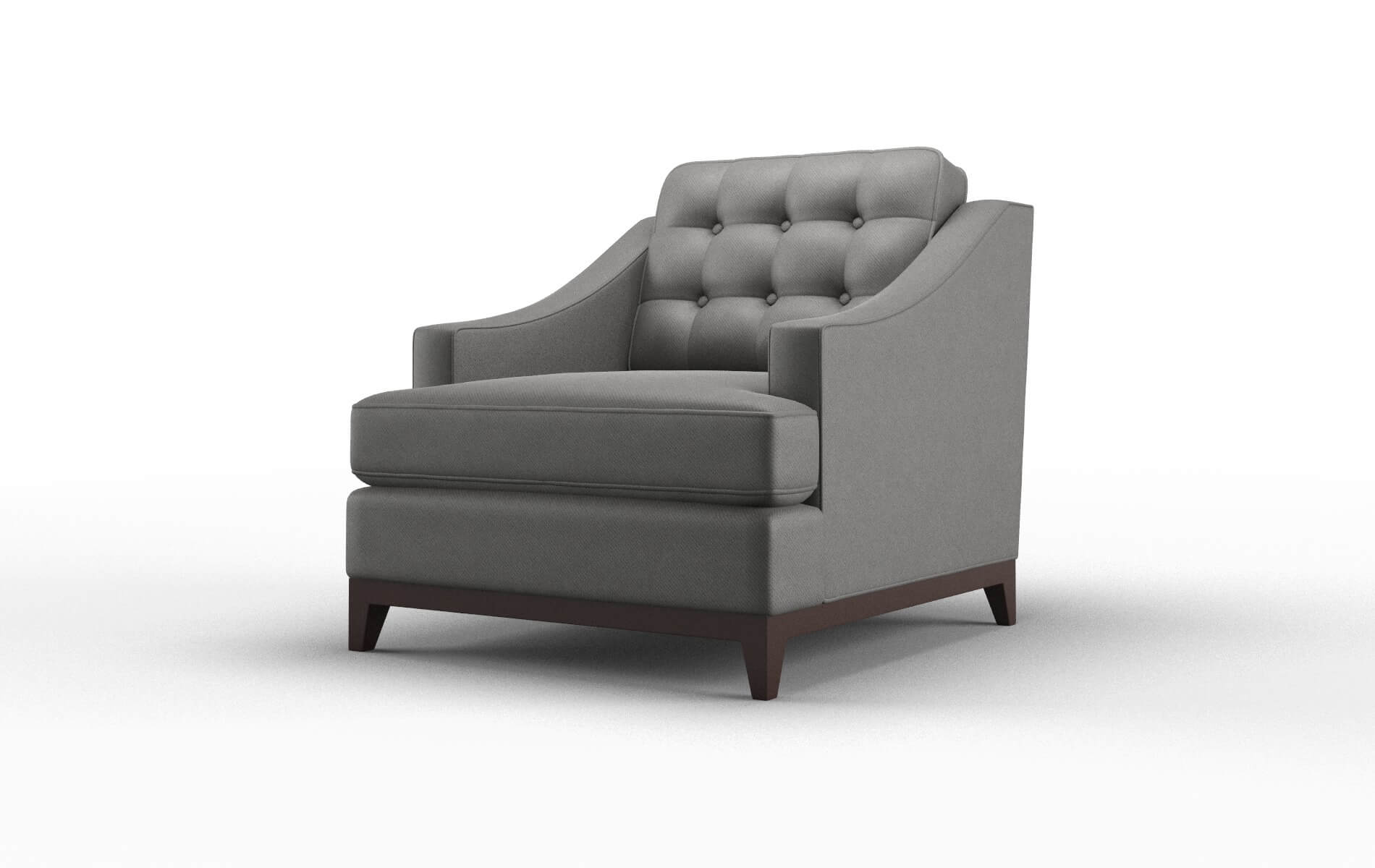 Geneva Rocket Charcoal Chair espresso legs 4