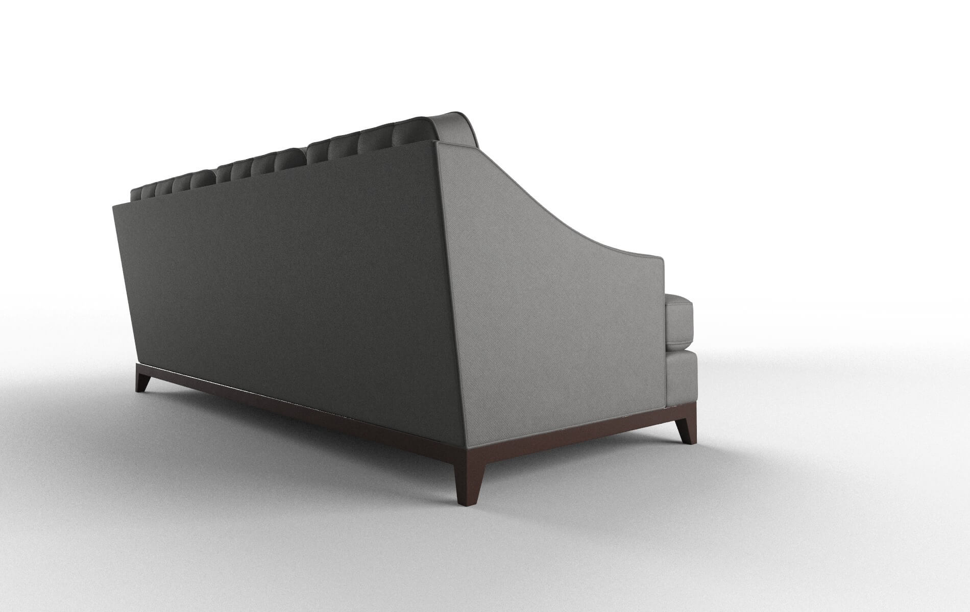 Geneva Rocket Charcoal Sectional espresso legs 3