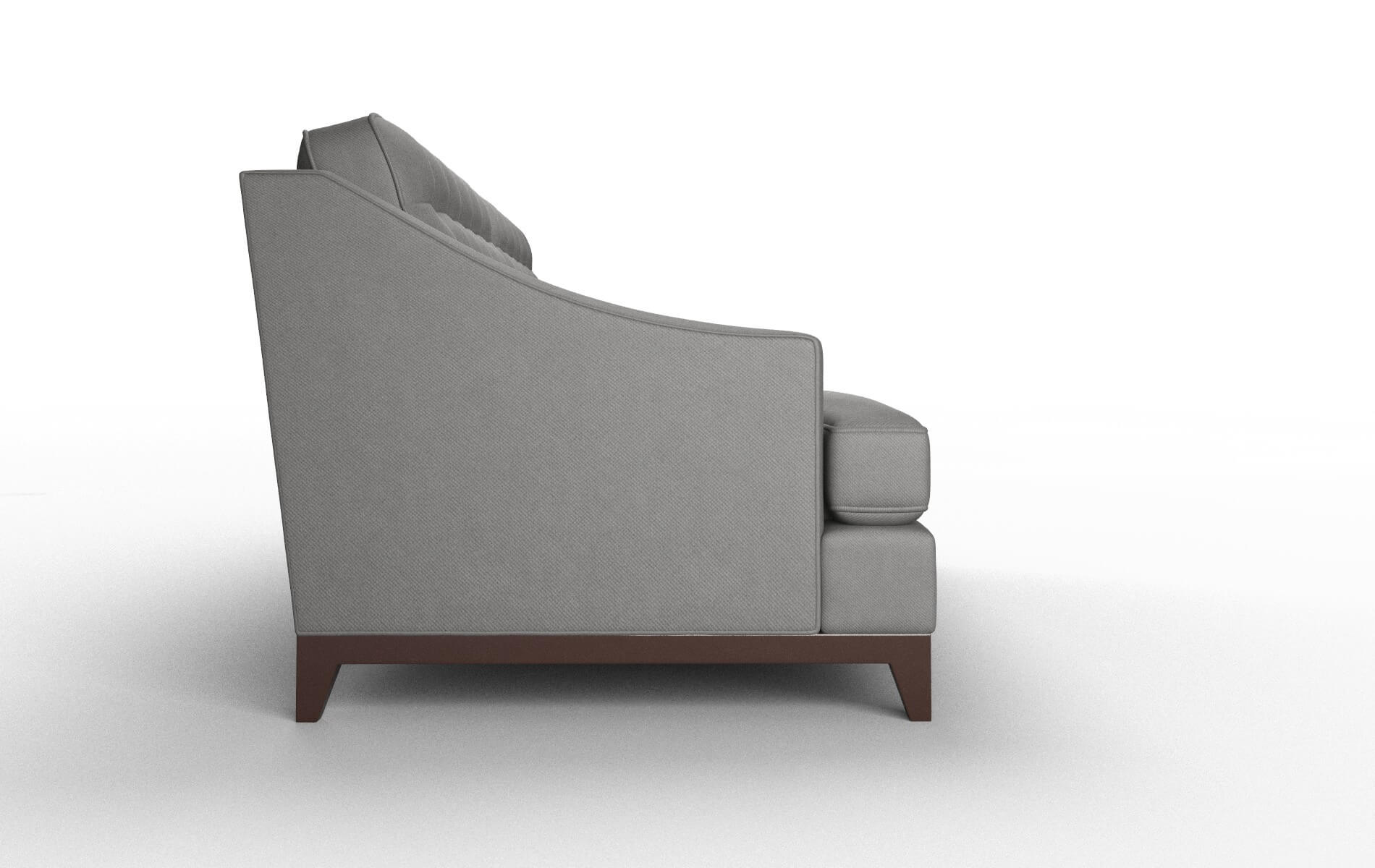 Geneva Rocket Charcoal Sofa espresso legs 3