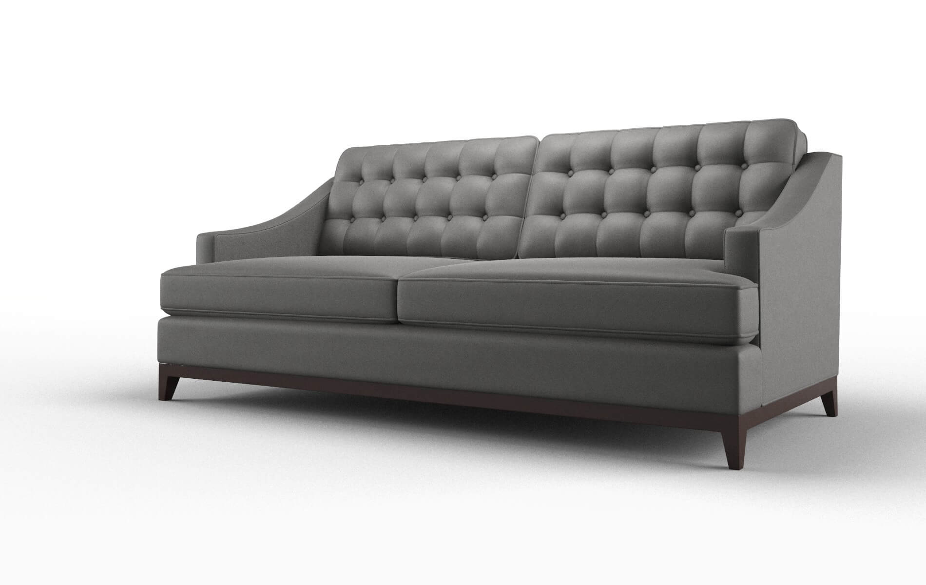 Geneva Rocket Charcoal Sofa espresso legs 5