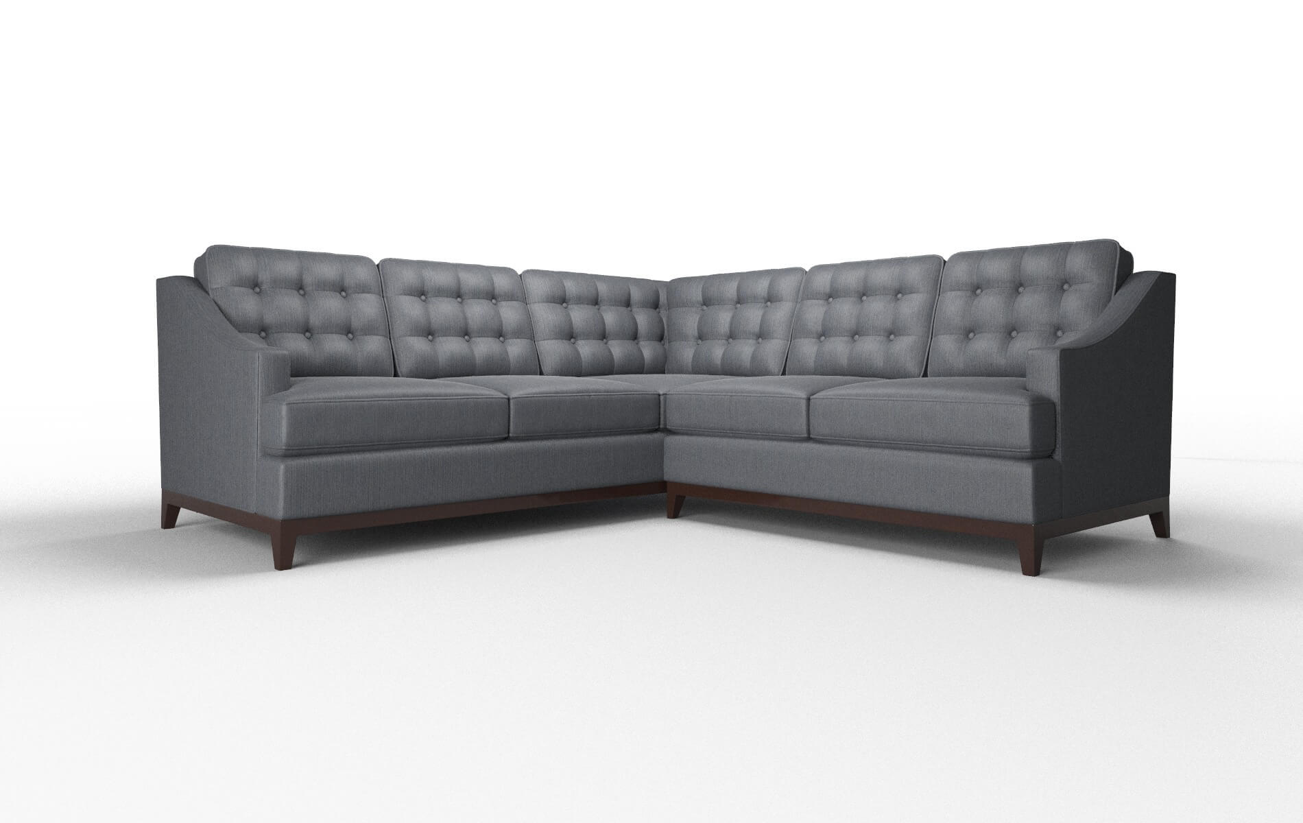 Geneva Rocket eclipse Sectional Espresso Legs  1