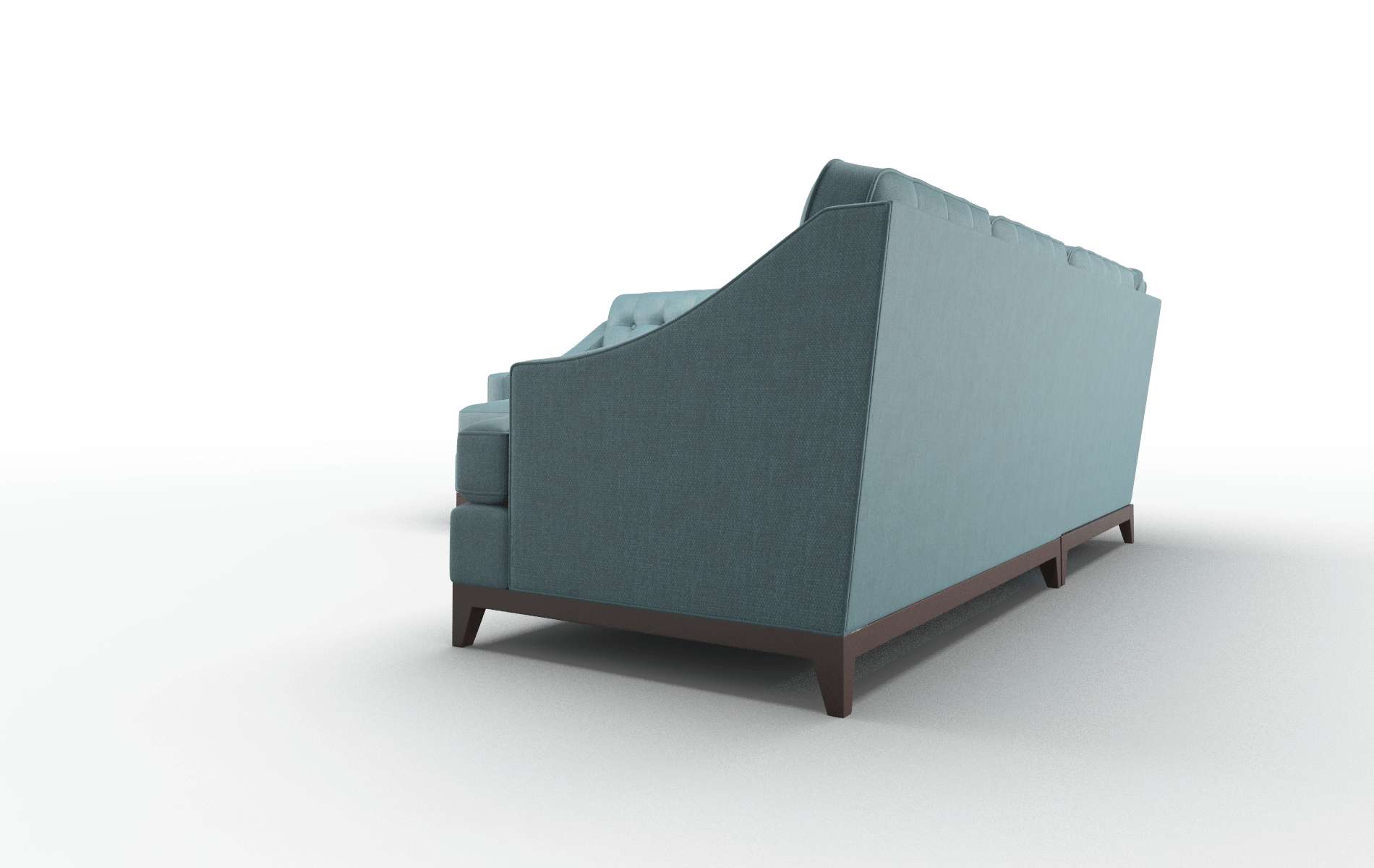 Geneva Rocket Peacock Sectional espresso legs 4