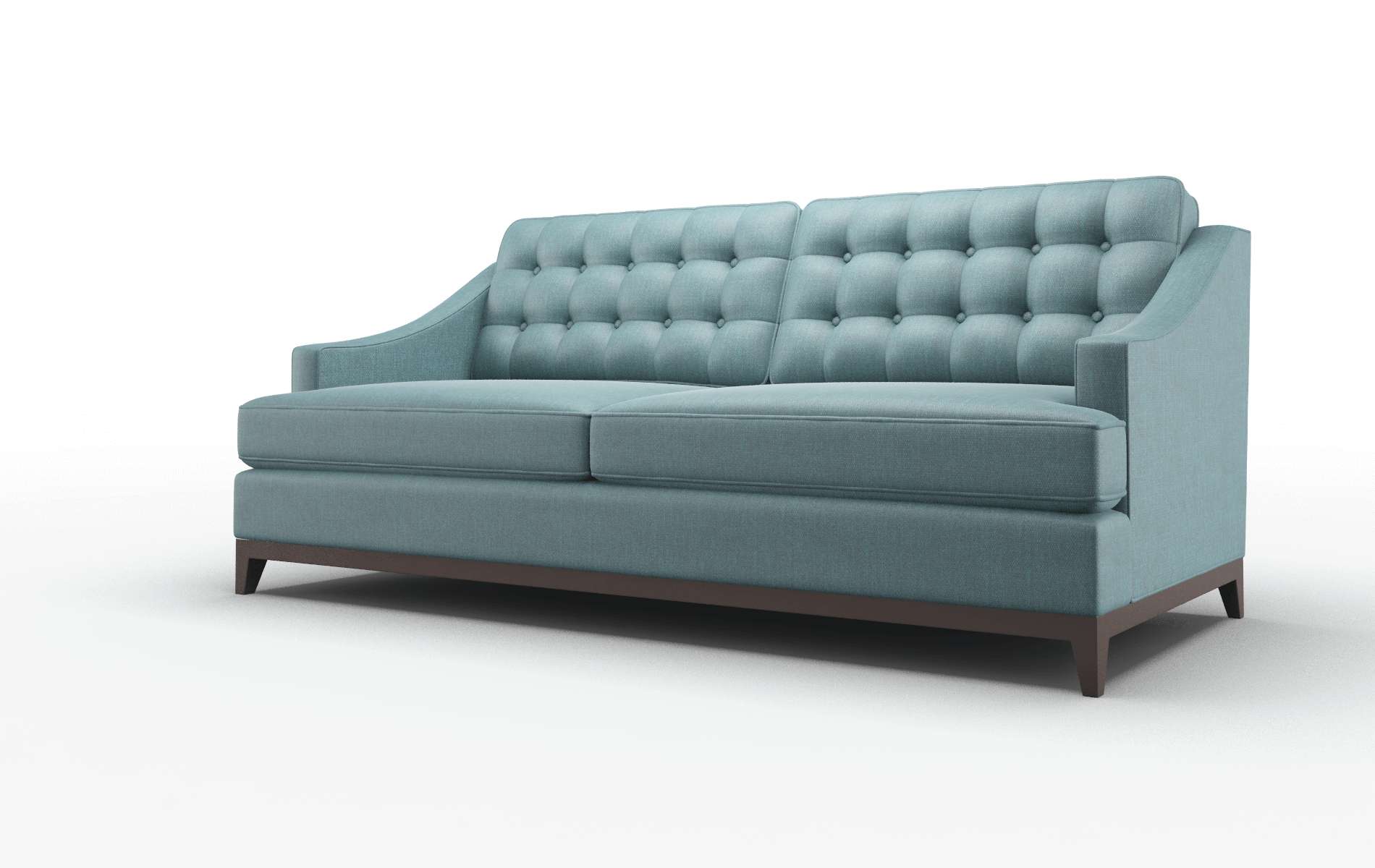 Geneva Rocket Peacock Sofa espresso legs 4