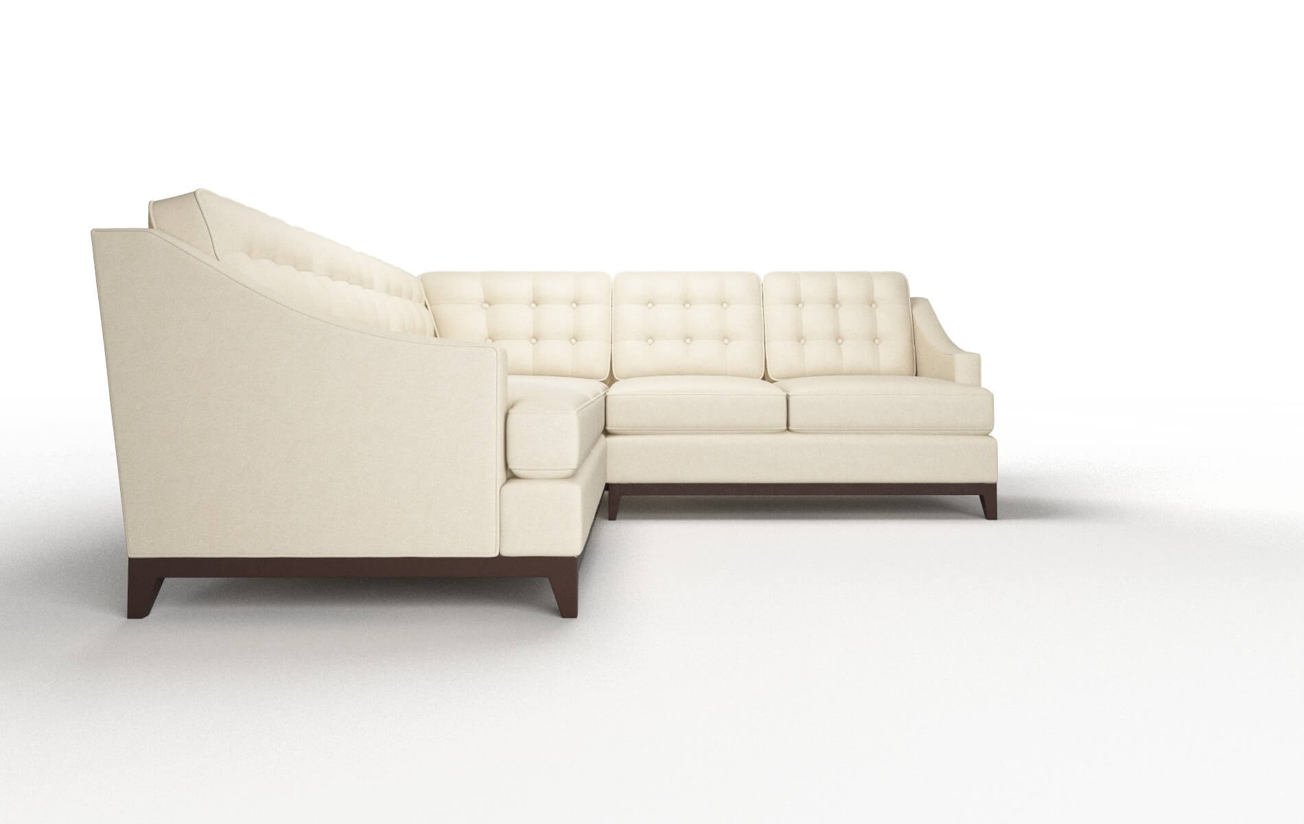 Geneva Rocket Sand Sectional espresso legs 2