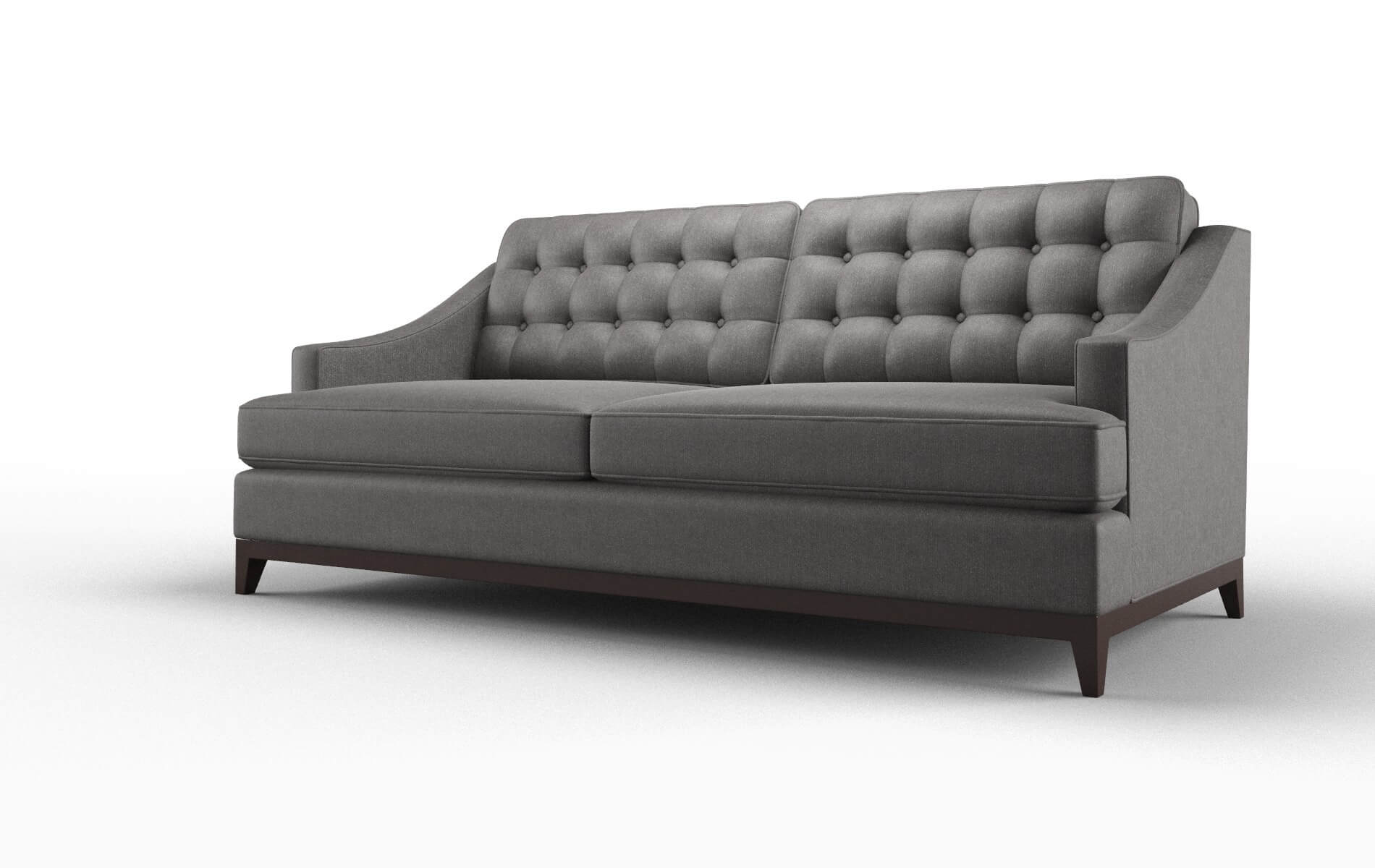 Geneva Sasha Grey Sofa espresso legs 5
