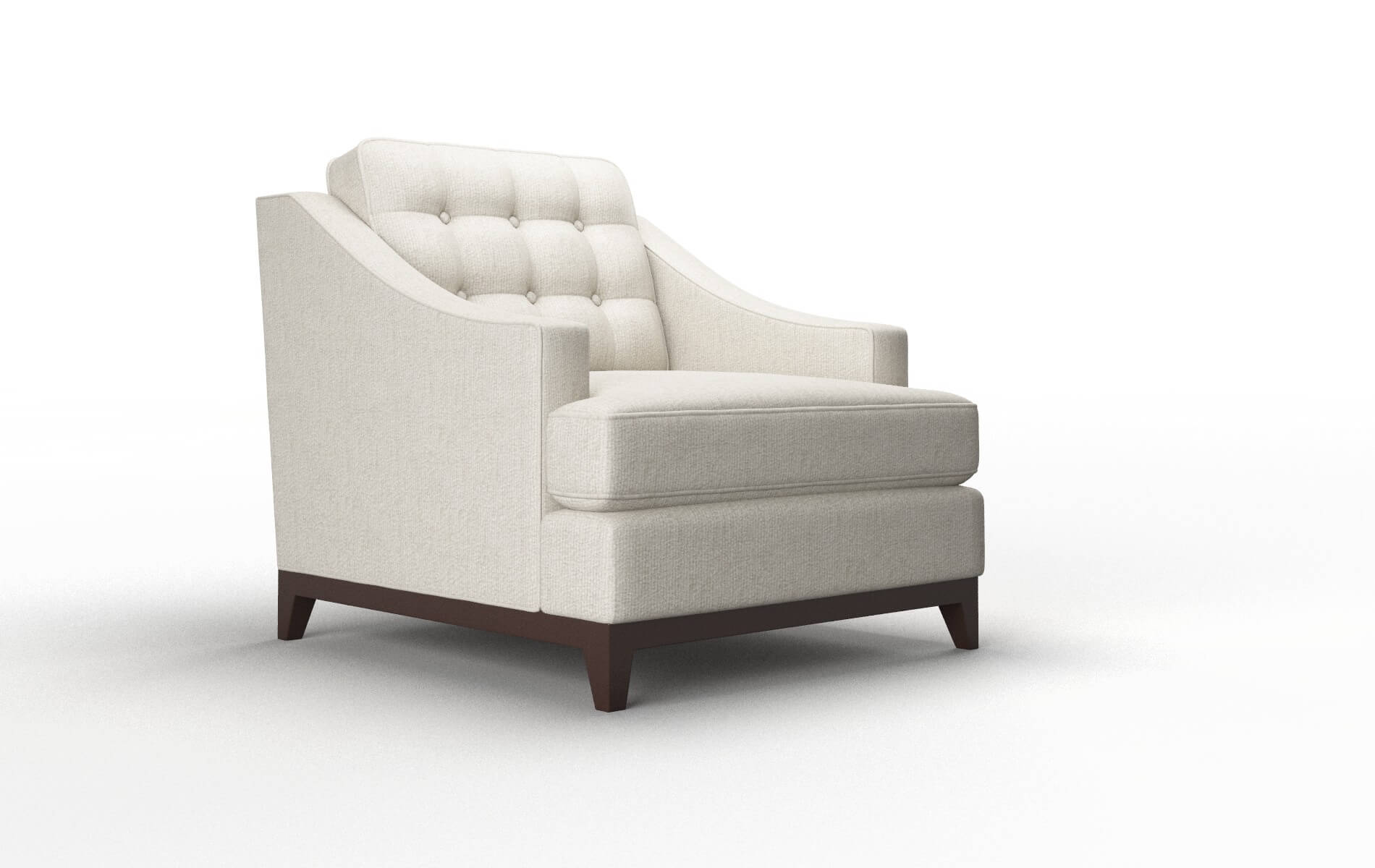 Geneva Sasha Linen Chair espresso legs 2