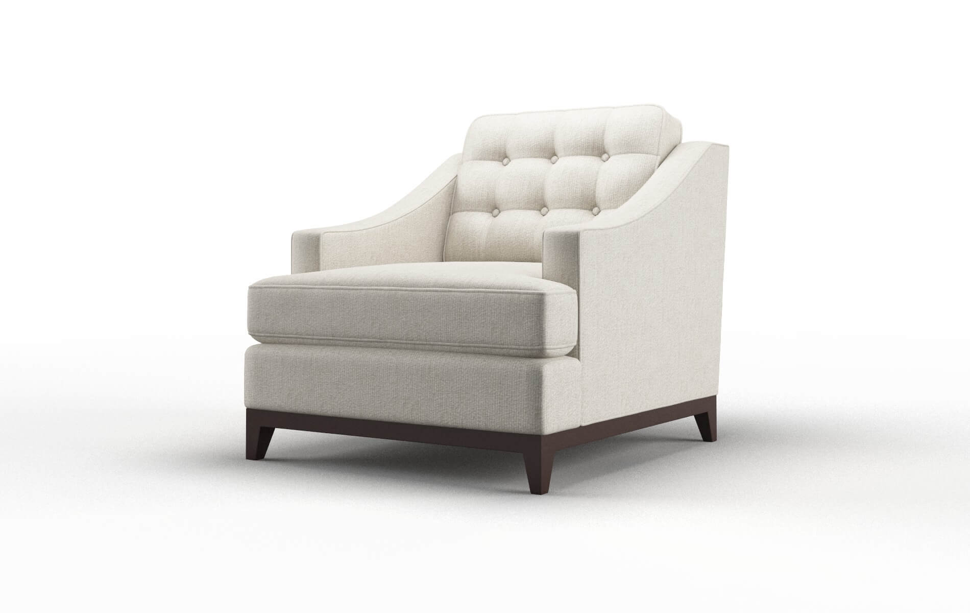 Geneva Sasha Linen Chair espresso legs 4