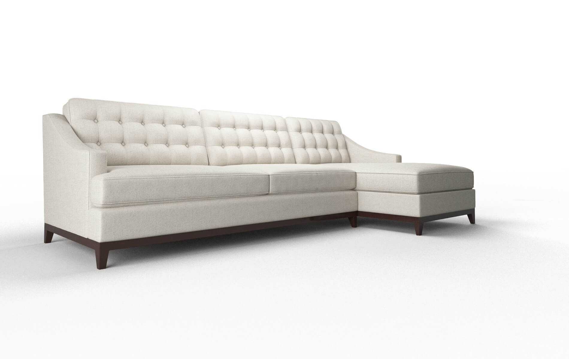 Geneva Sasha Linen Panel espresso legs 2