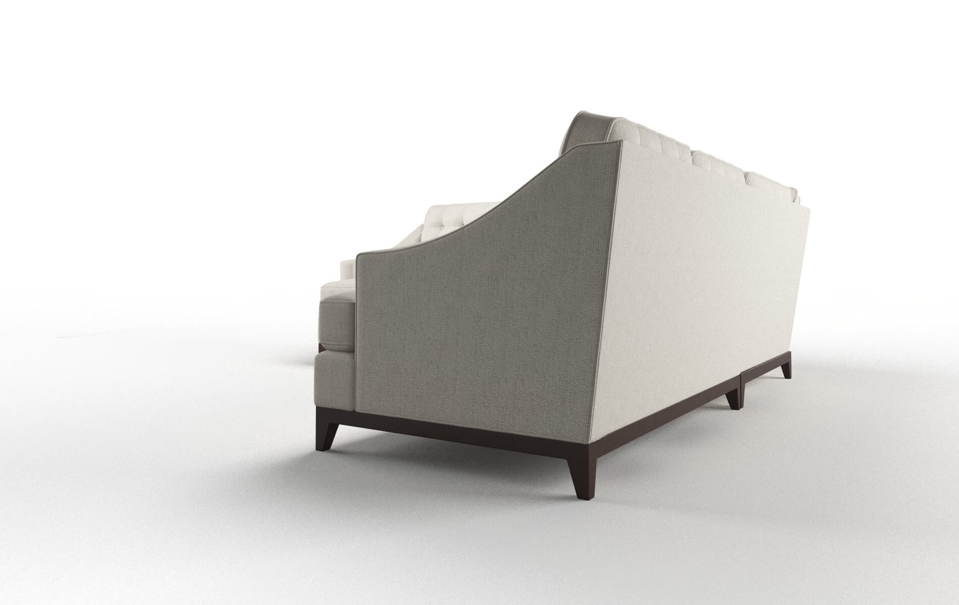 Geneva Sasha Linen Sectional espresso legs 4