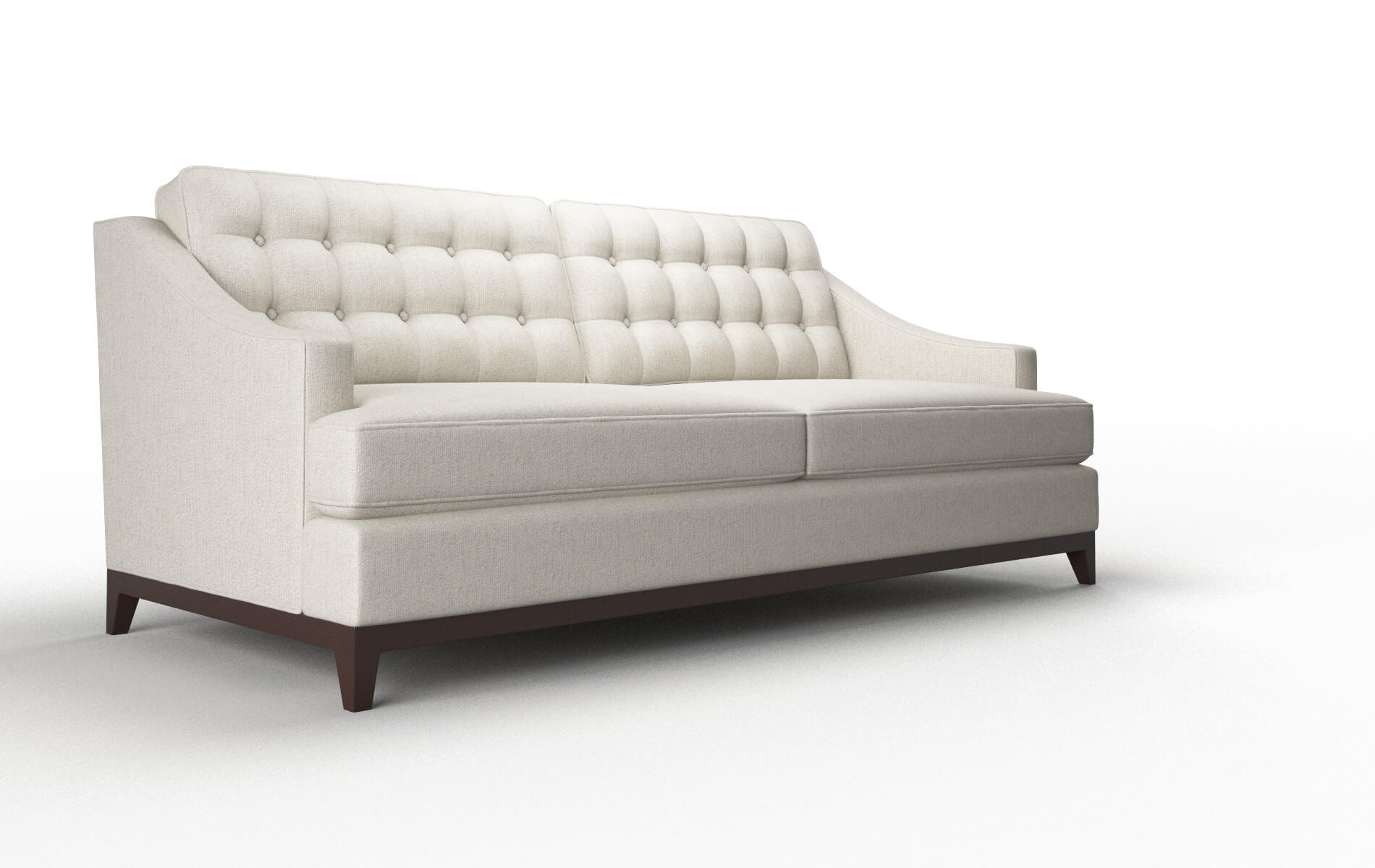 Geneva Sasha Linen Sofa espresso legs 2