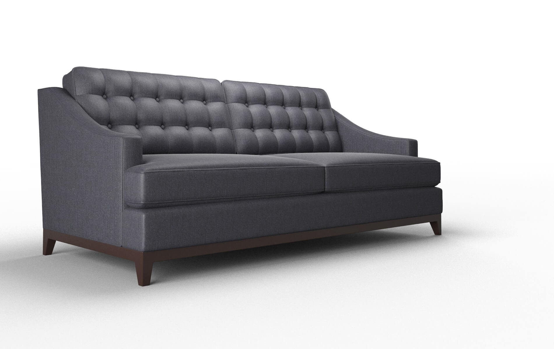 Geneva Sasha Navy Sofa espresso legs 2