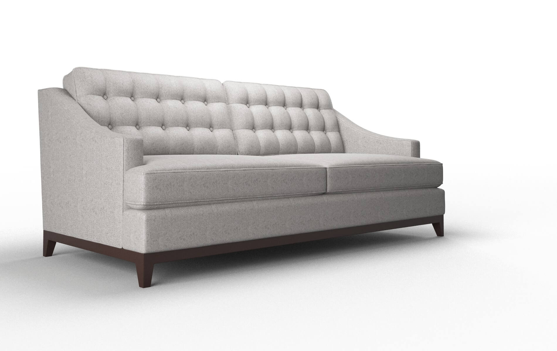 Geneva Sasha Silver Sofa espresso legs 2