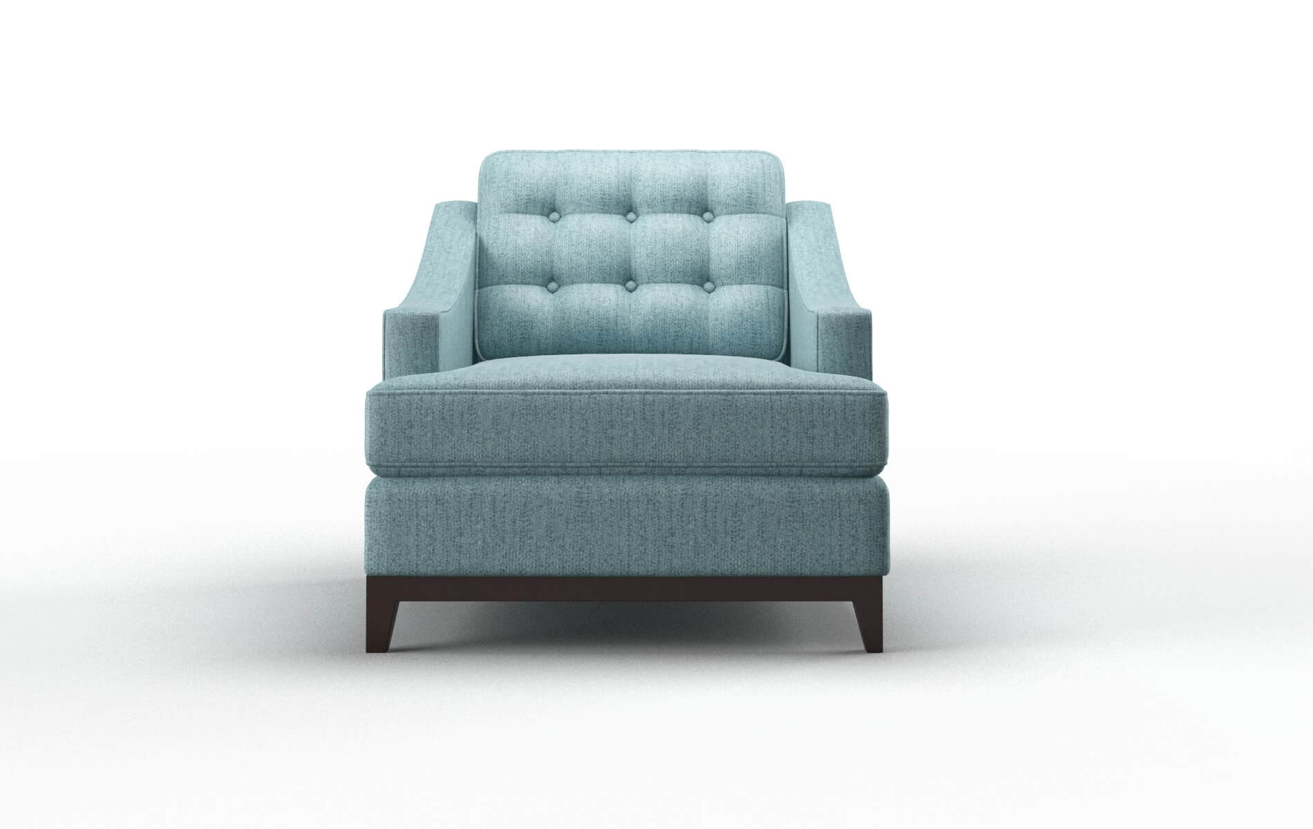 Geneva Sasha Teal Chair espresso legs 1