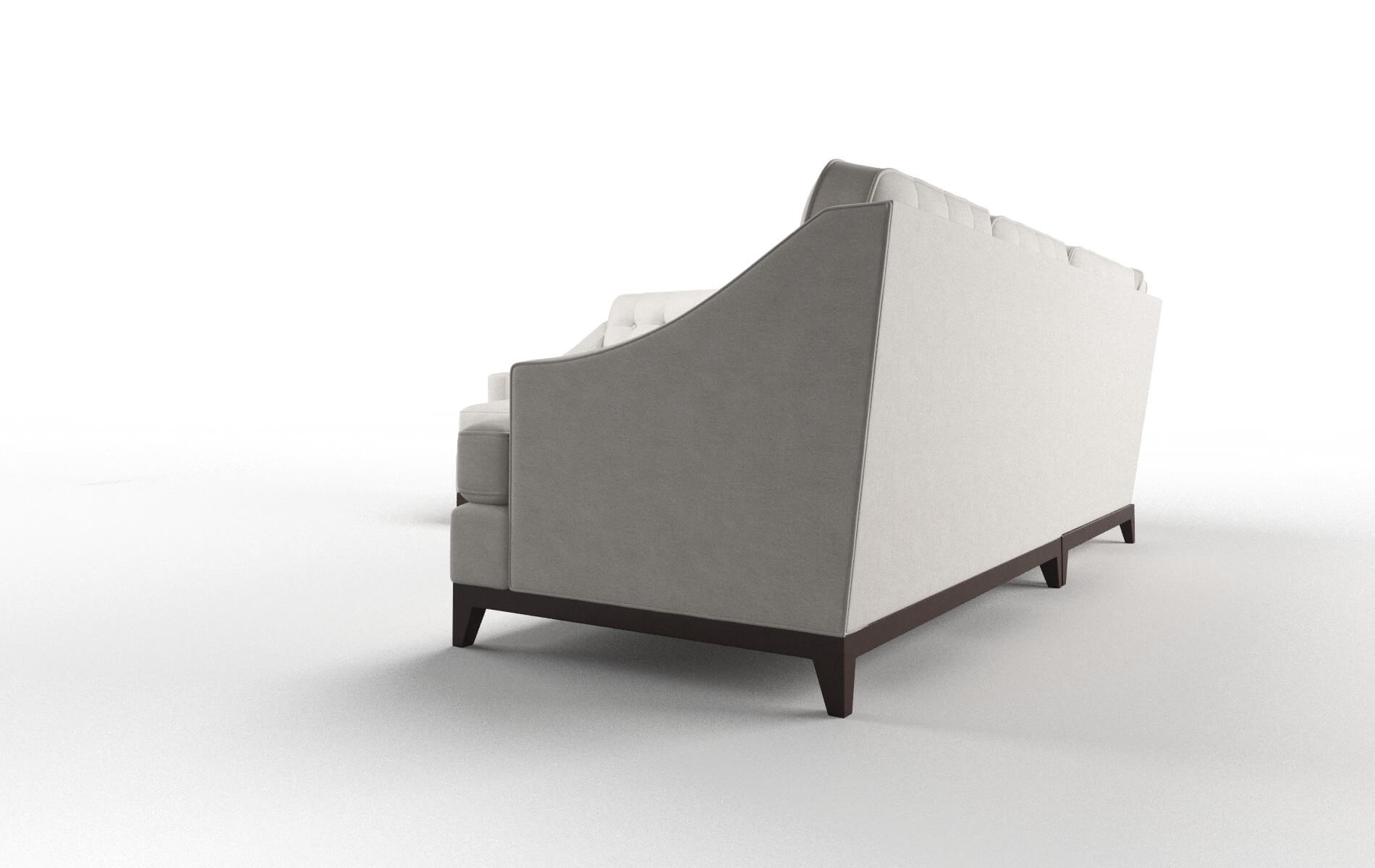 Geneva Suave Dove Sectional espresso legs 4