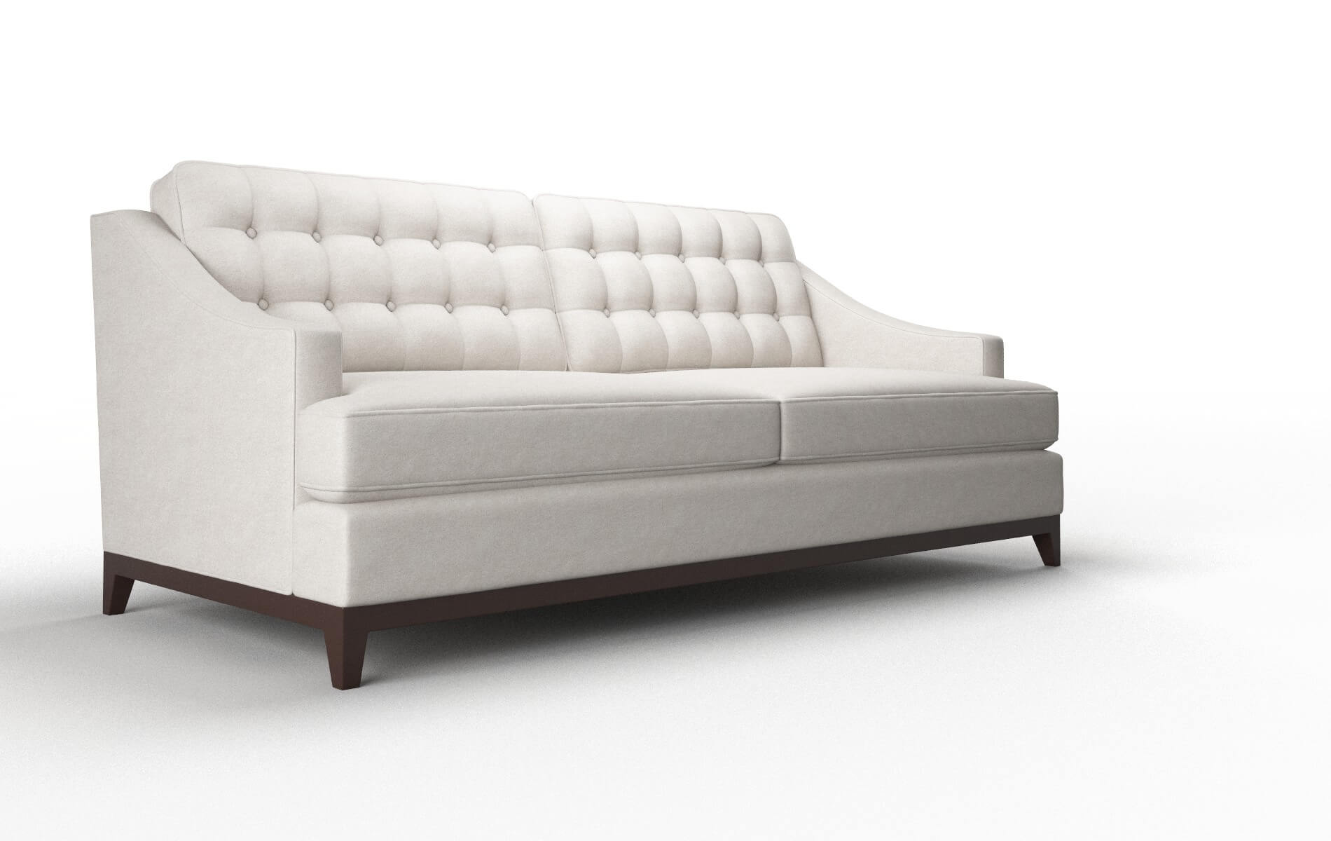 Geneva Suave Dove Sofa espresso legs 2