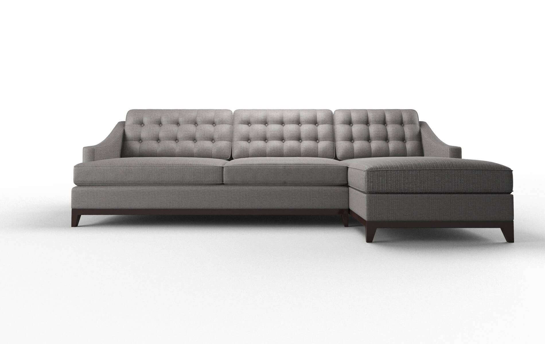 Geneva Terrain Oatmeal Panel espresso legs 1