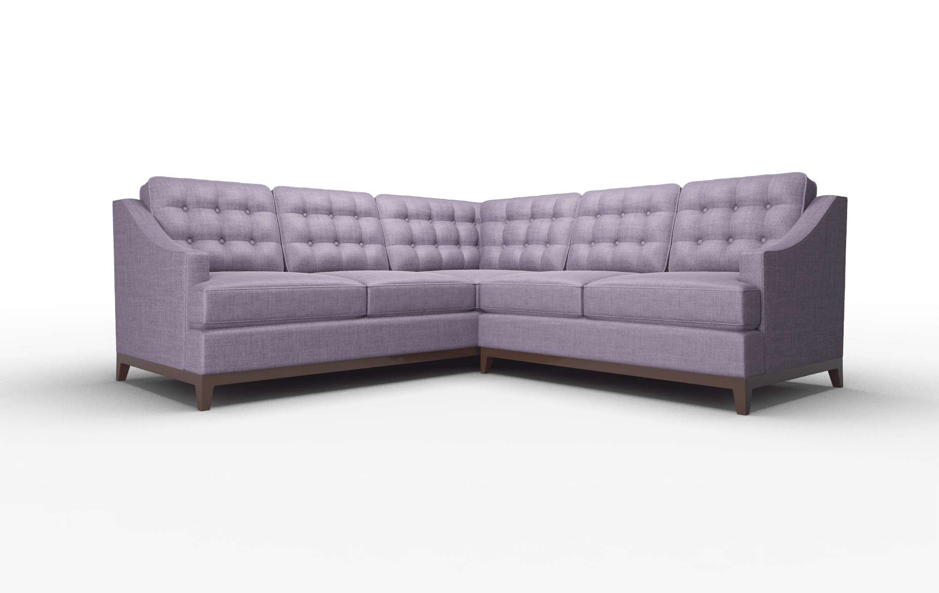 Geneva Tess Blackberry Sectional espresso legs 1