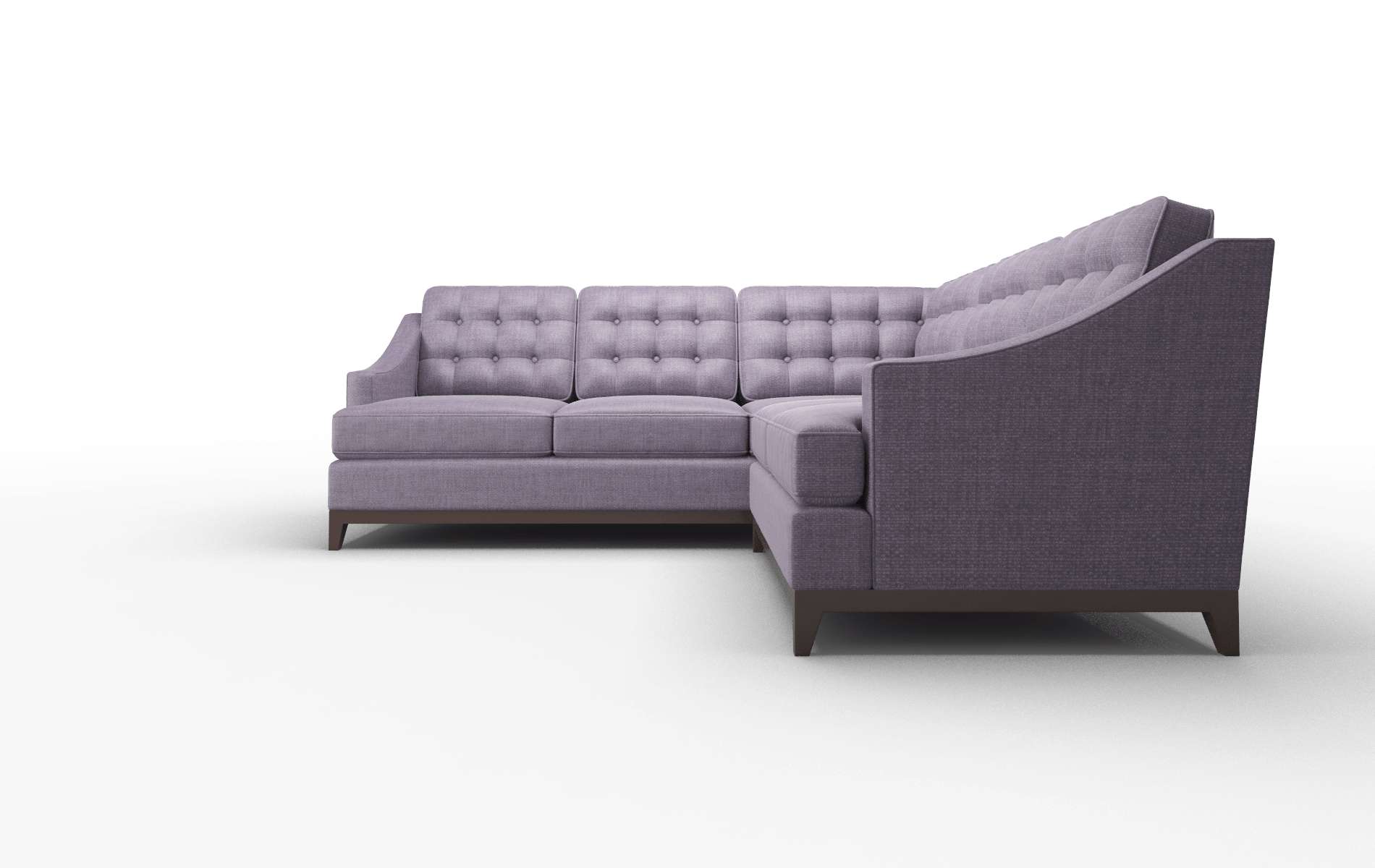 Geneva Tess Blackberry Sectional espresso legs 5