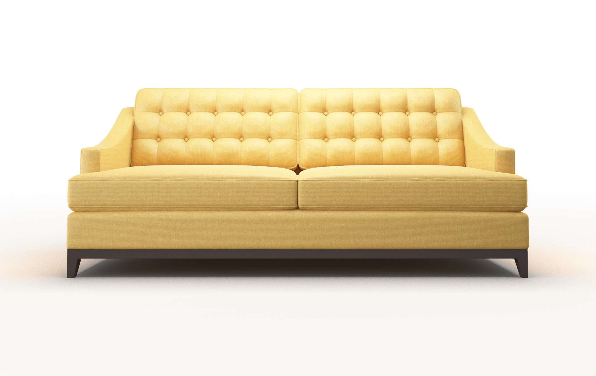 Geneva Tess Turmeric Sofa espresso legs 1
