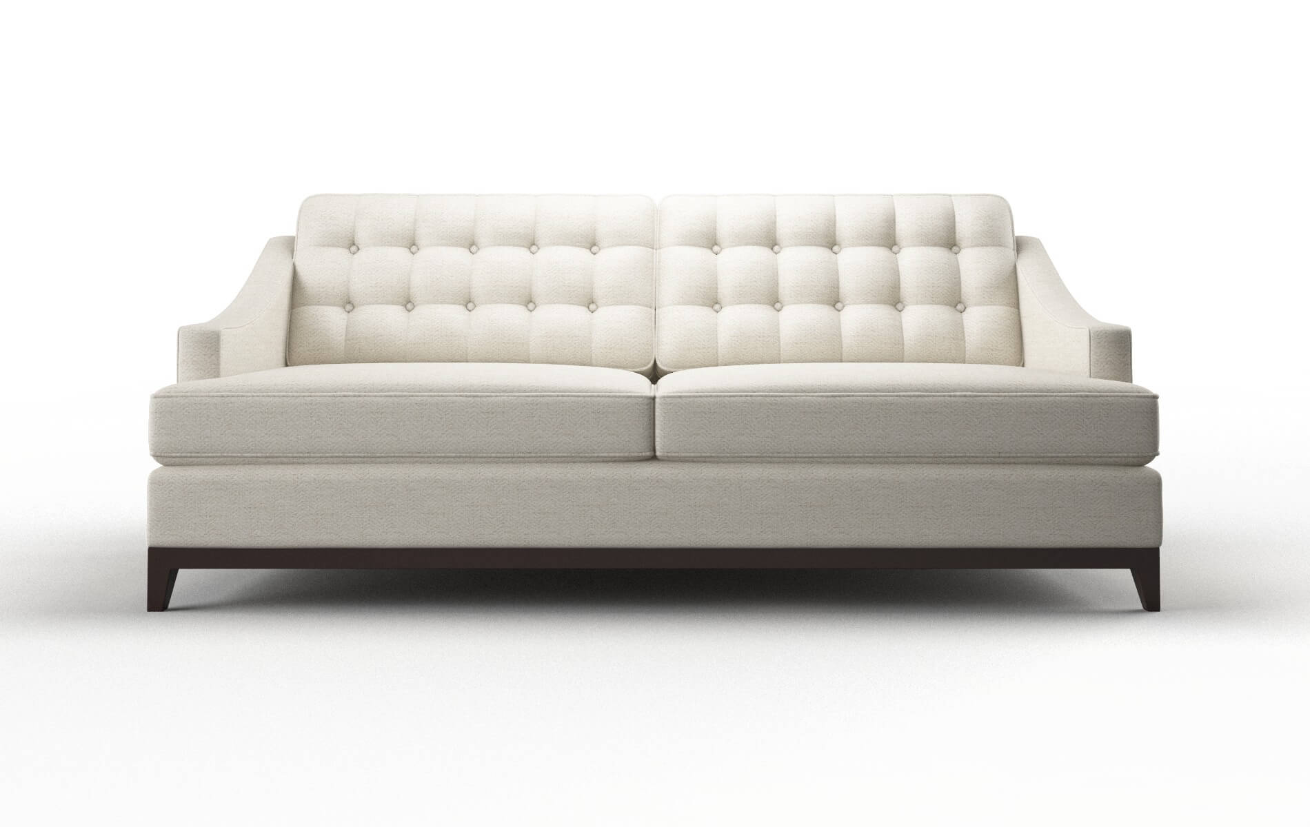 Geneva Venus Cream Sofa espresso legs 1